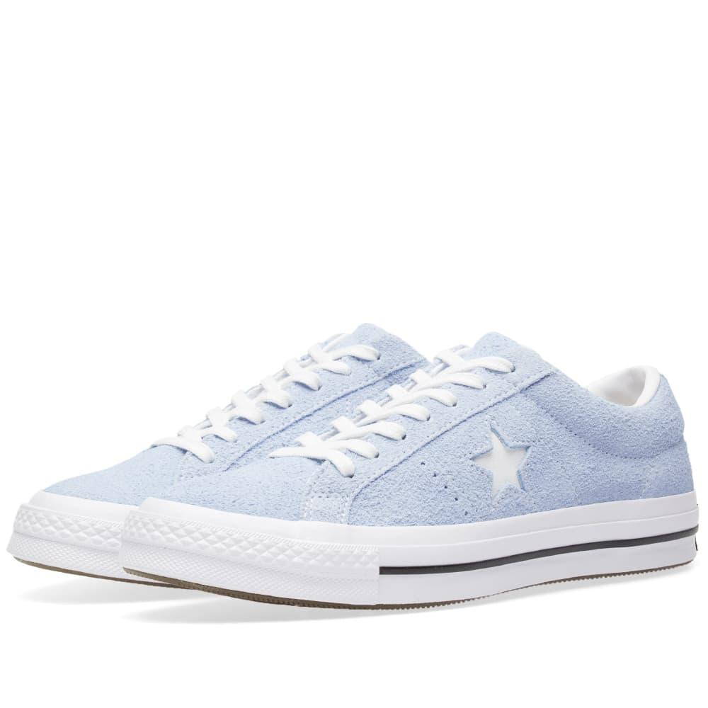 Converse Cotton One Star Mens Blue Chill Suede Ox Trainers for Men - Lyst