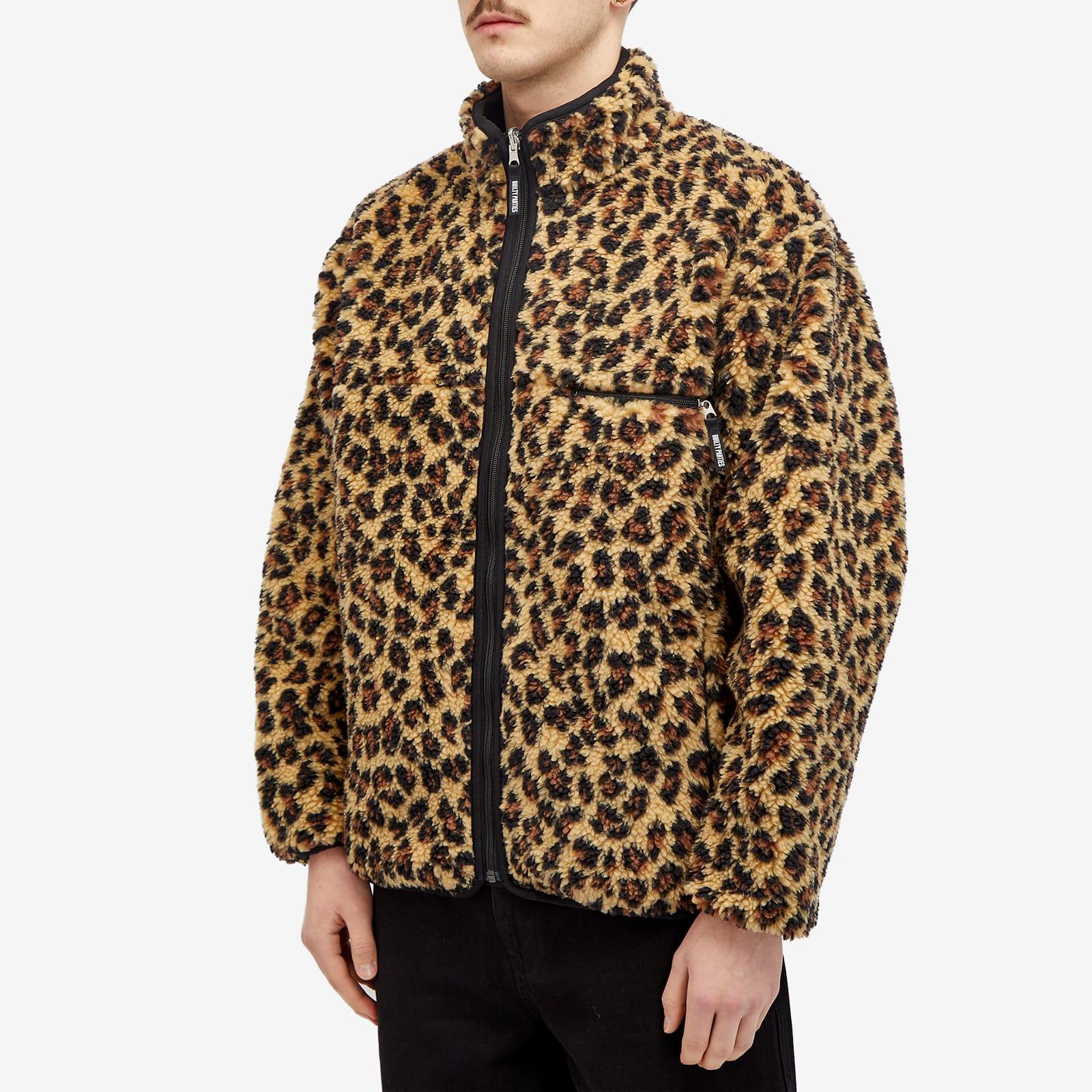 Wacko Maria Reversible Leopard Fleece Jacket in Brown for Wacko Maria Reversible Leopard Fleece Jacket in Brown for