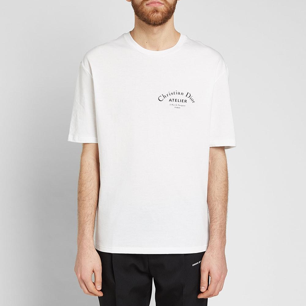 Dior Homme Cotton Atelier Tee in White for Men - Lyst