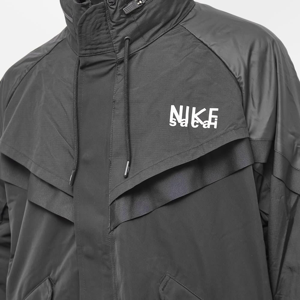 Nike Sacai Trench Coat Jacket in Black for Men | Lyst