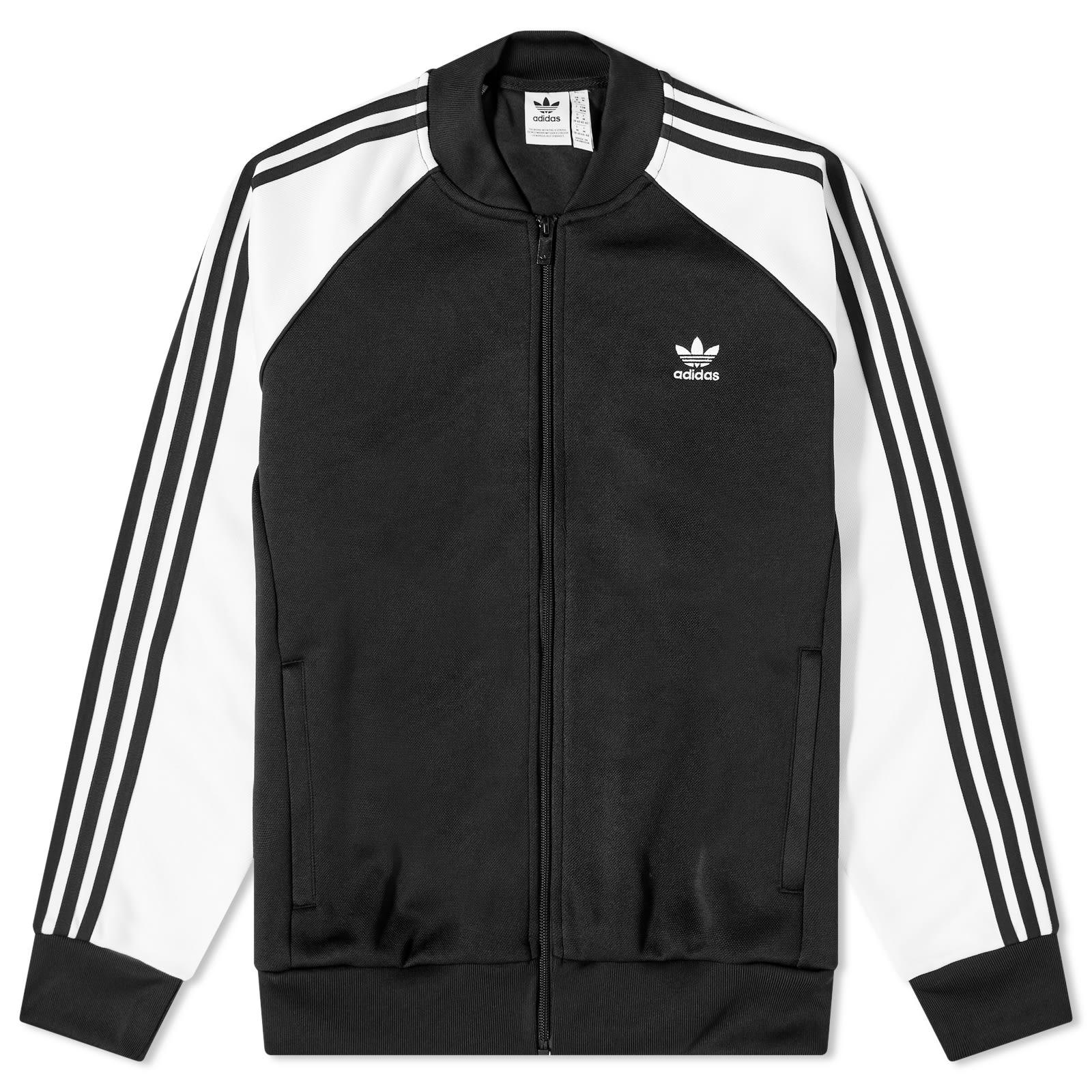 Adidas superstar track 2025 top jacket black