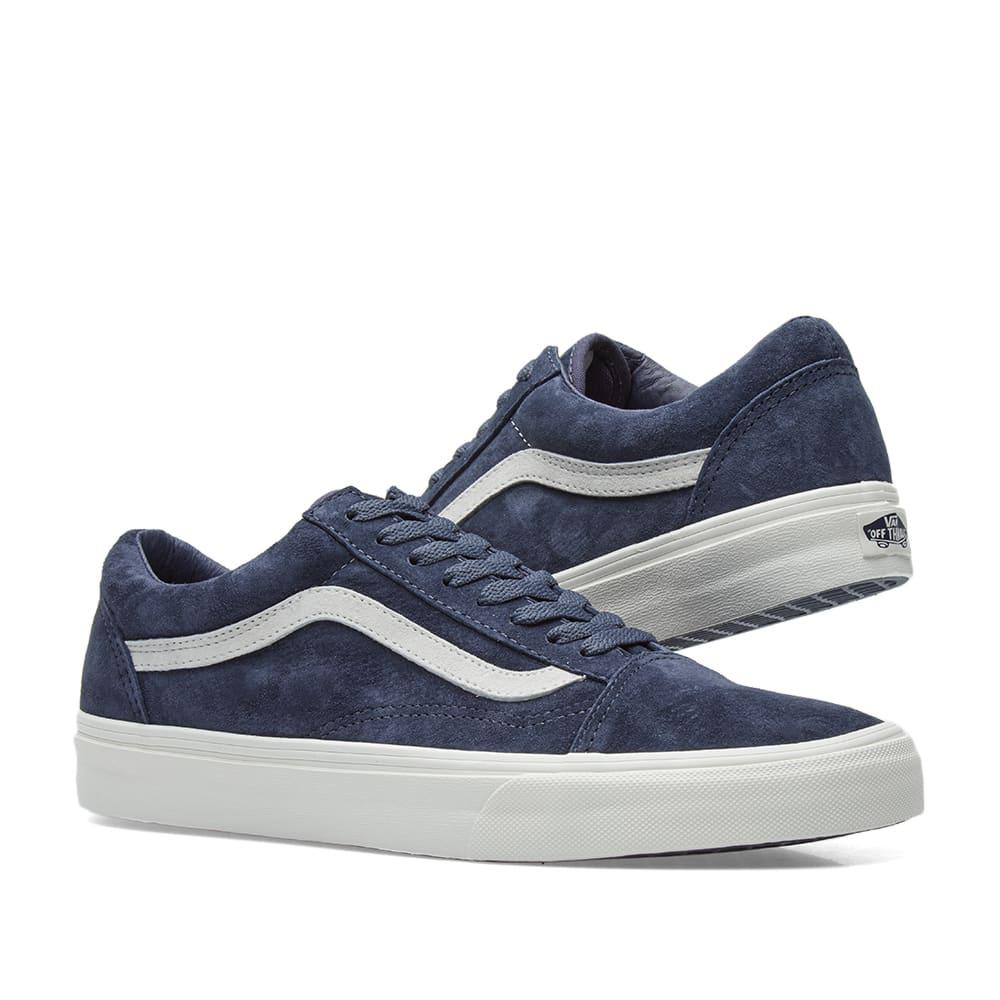 vans old skool pig suede blue