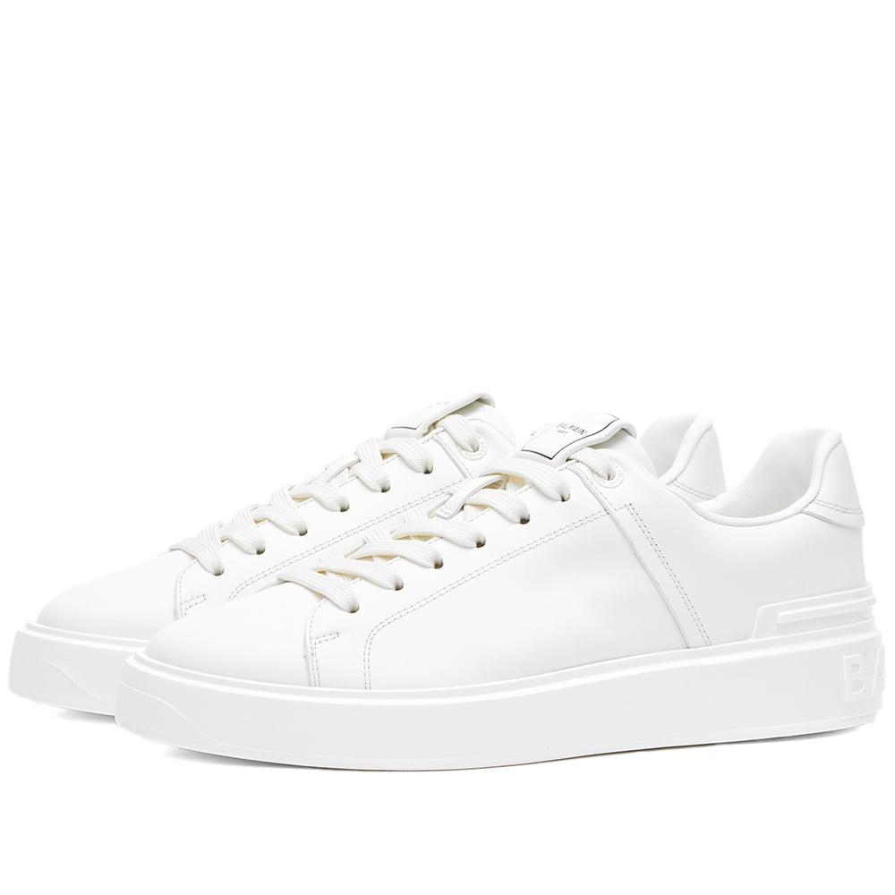 Balmain B Court Clean Sneakers in White | Lyst
