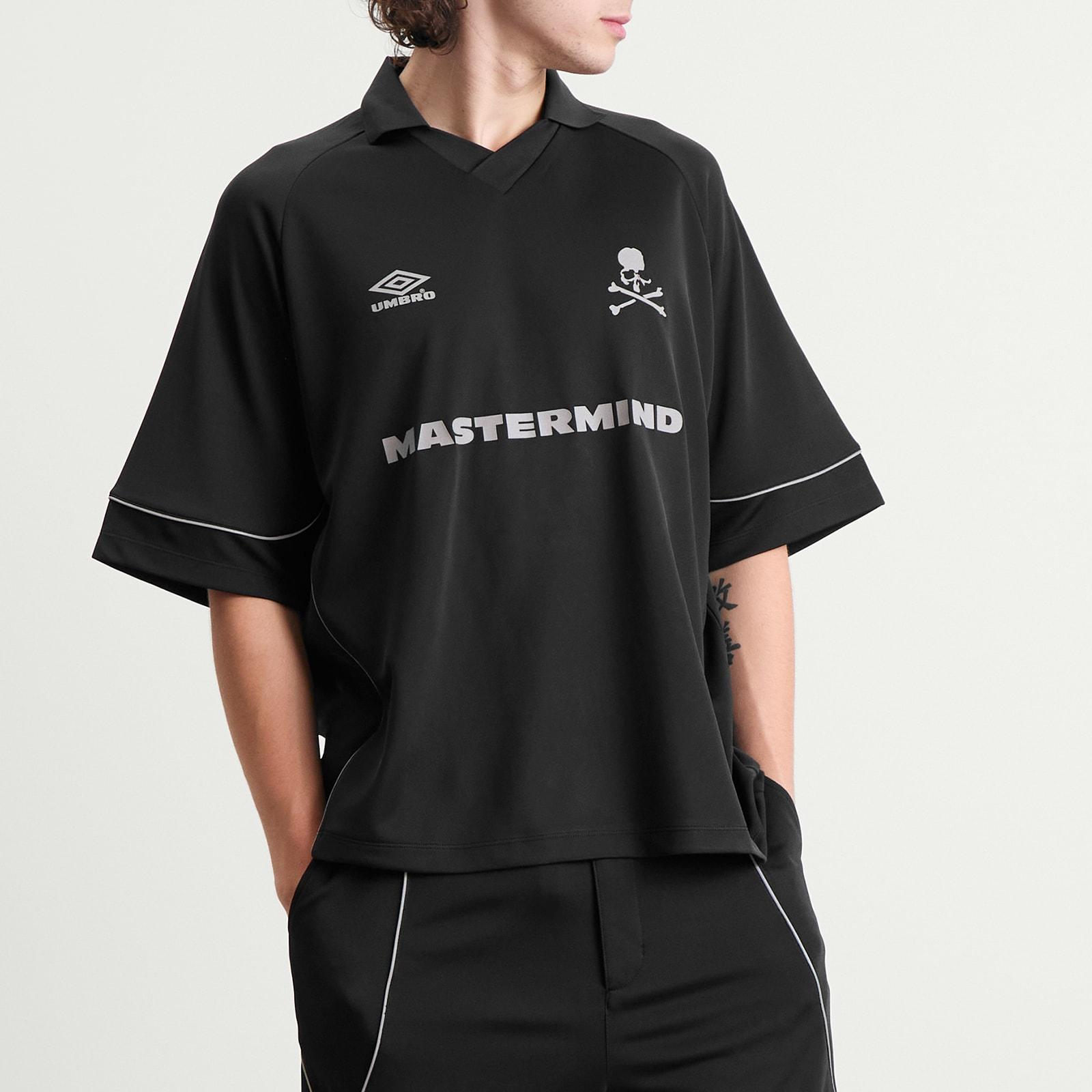 mastermind x UMBRO SS GAME SHIRT ゲームシャツ MASTERMIND WORLD X Umbro Short Sleeve Game Shirt in Black for Men