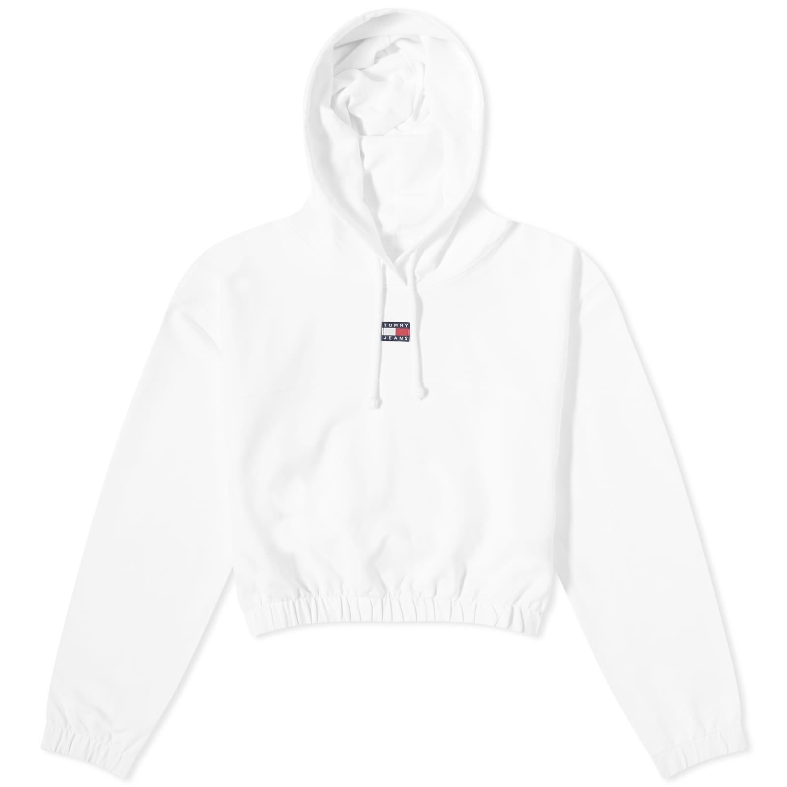 tommy badge fleece hoodie
