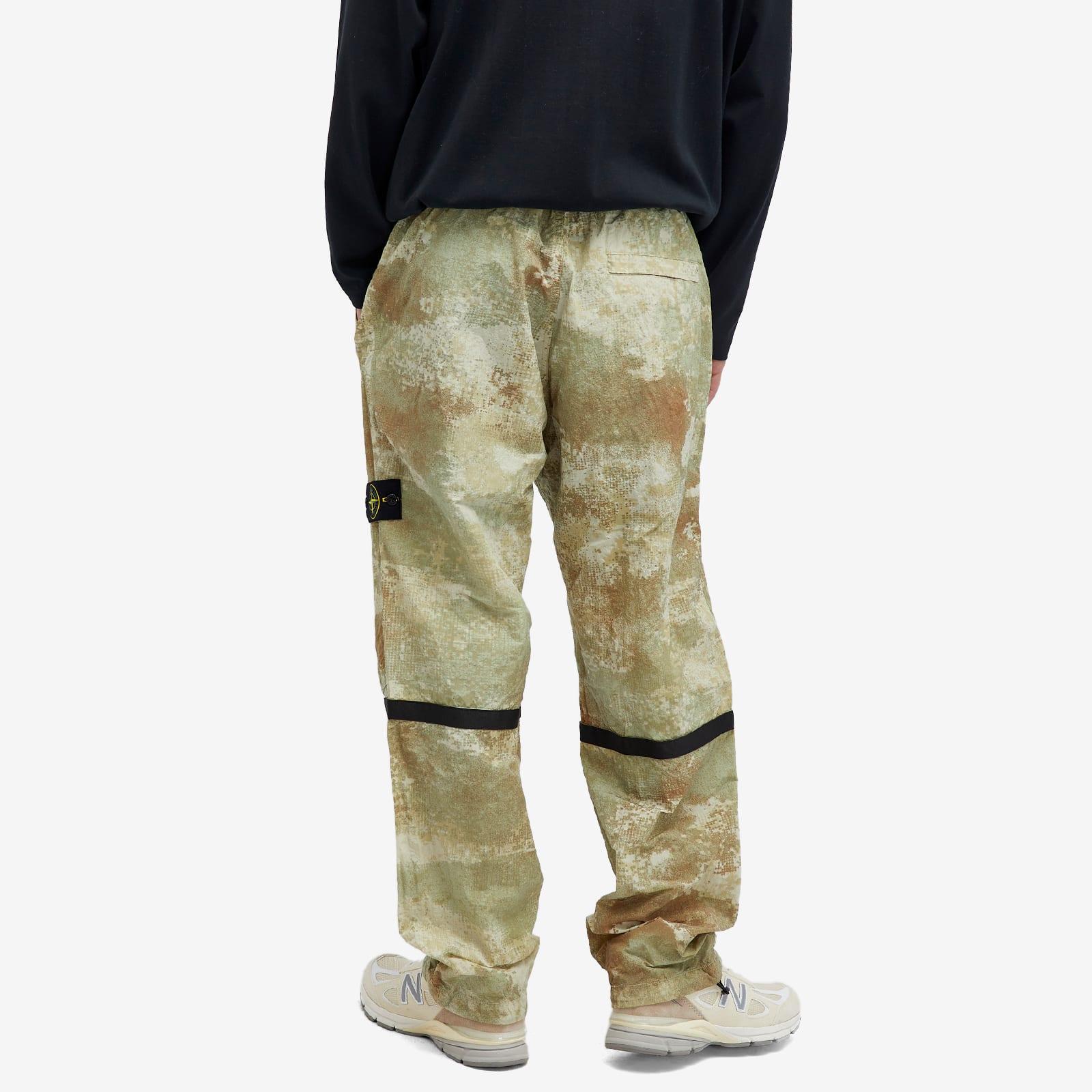 Stone Island Grid Camo Pants in Green for Men | Lyst