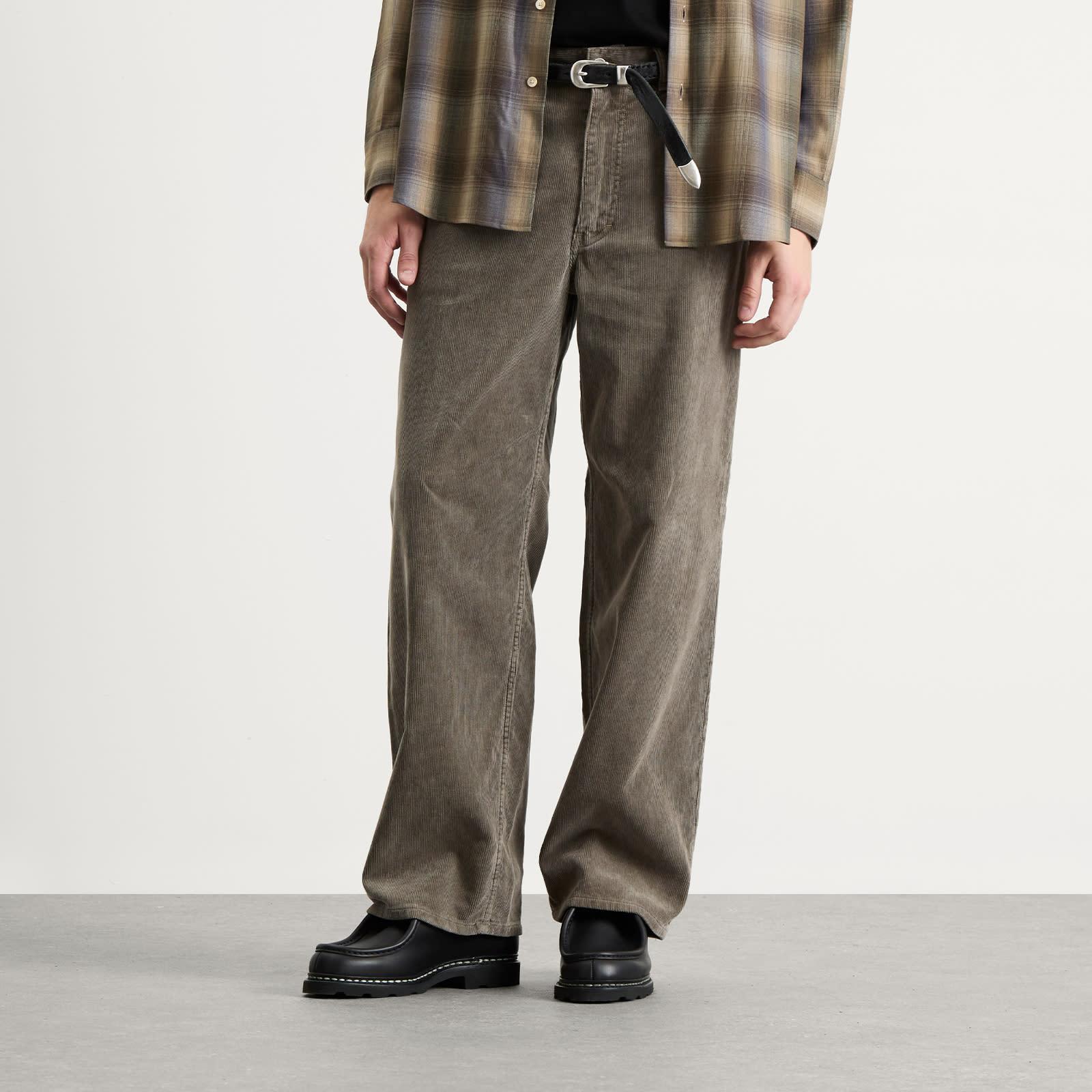 AURALEE Pigment Dyed Finx Corduroy 5P Pants in Gray for Men | Lyst