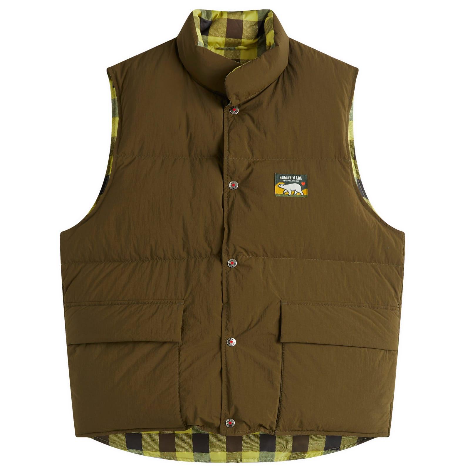 r*9様 HUMAN MADE REVERSIBLE DOWN VEST NAV Human Made Reversible Down Vest in Green for Men | Lyst