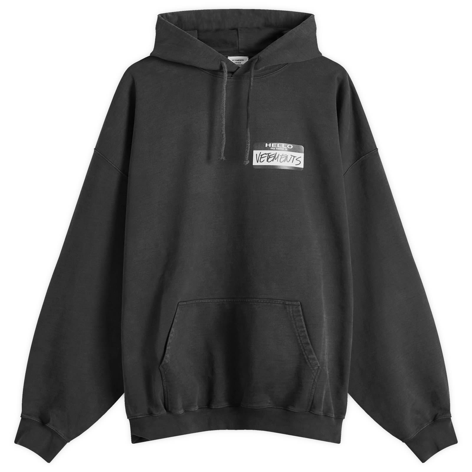 トップス VETEMENTS Hello my name is Hoodie Vetements Hello My Name Is Hoodie in Black for Men | Lyst Canada