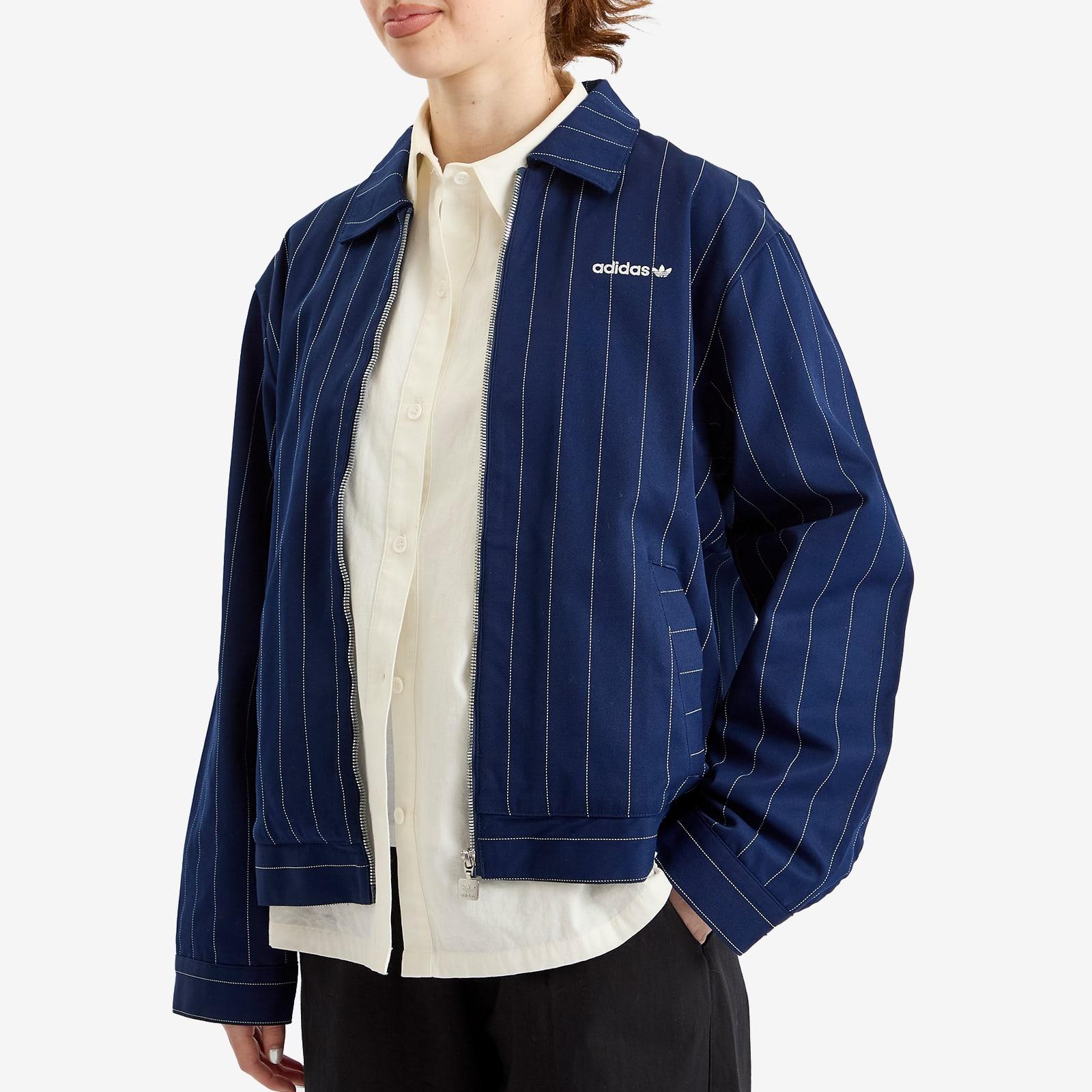 adidas Pinstripe H Jacket in Blue | Lyst