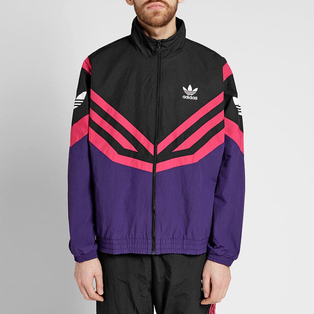 adidas sportive track jacket dark purple