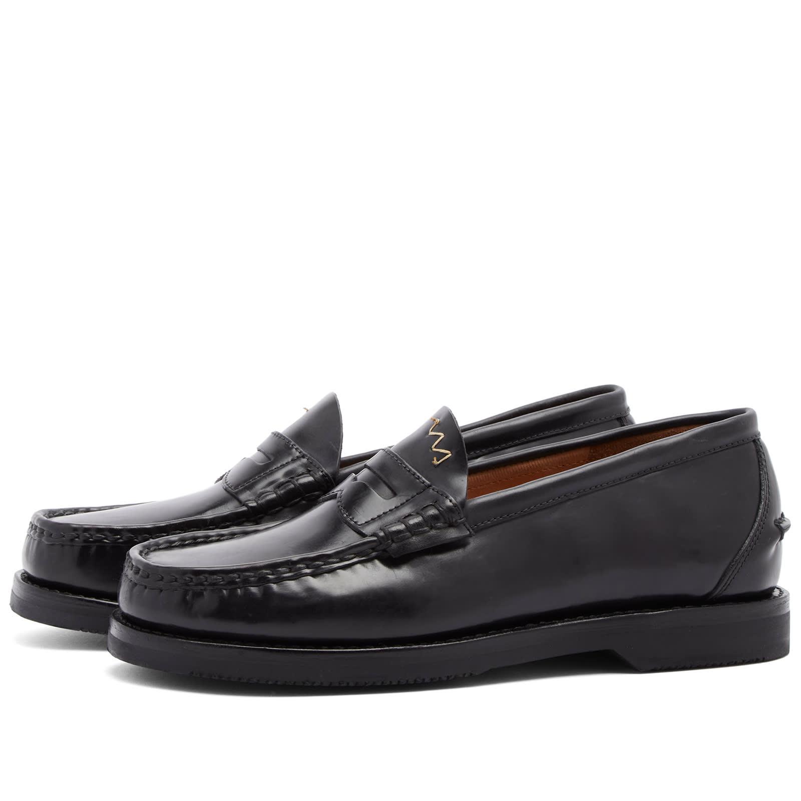 Visvim Fabro Folk Loafers in Black for Men | Lyst Australia