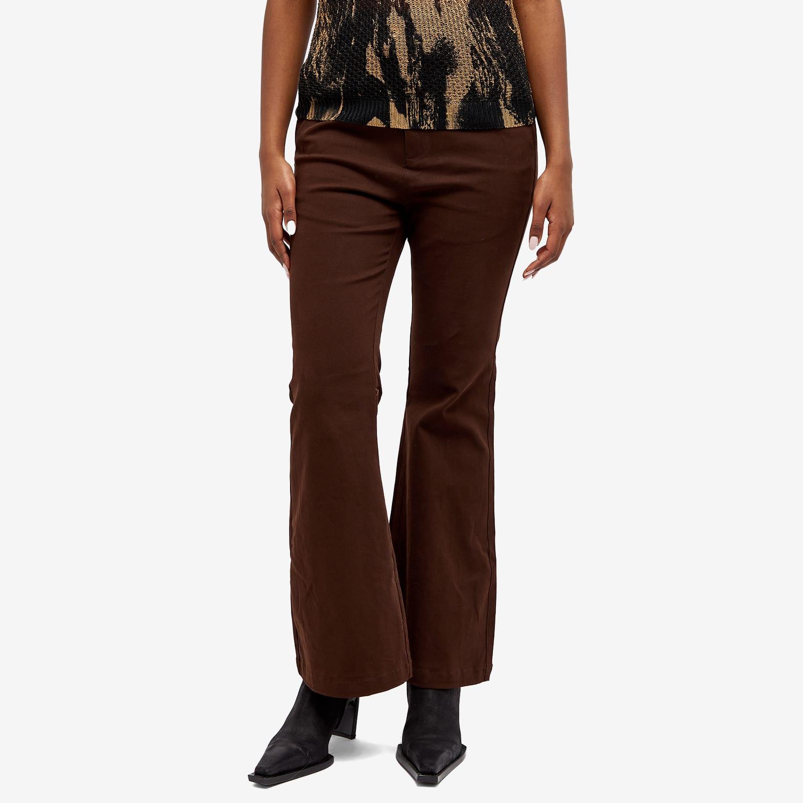 House Of Sunny 04 Kick Flare Pants in Brown | Lyst