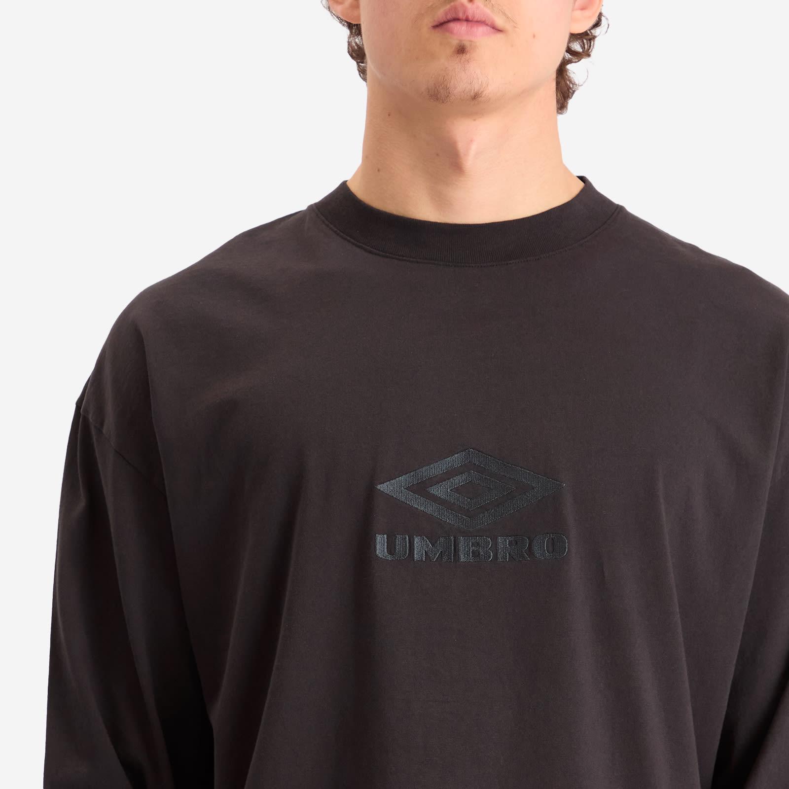 Umbro by Slam Jam Og Logo Long Sleeve T-Shirt in Black for