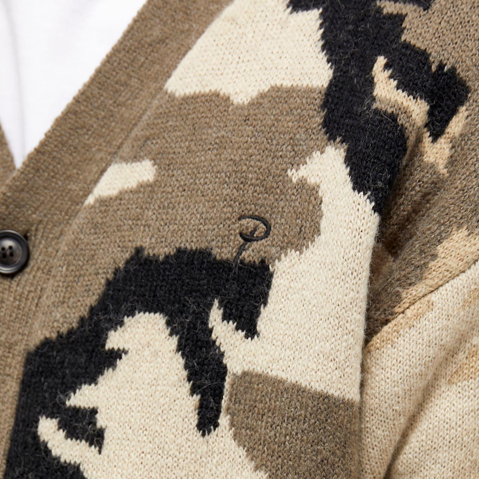 元マッチョさん着用 Tree Camo Cardigan Yama Cardigan Sweater - Green — AKASHI-KAMA