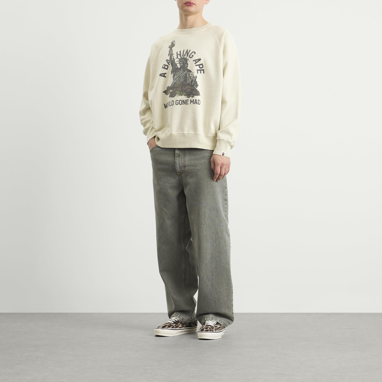 A Bathing Ape Destroy Washed Statue Of Liberty Sweatshirt in