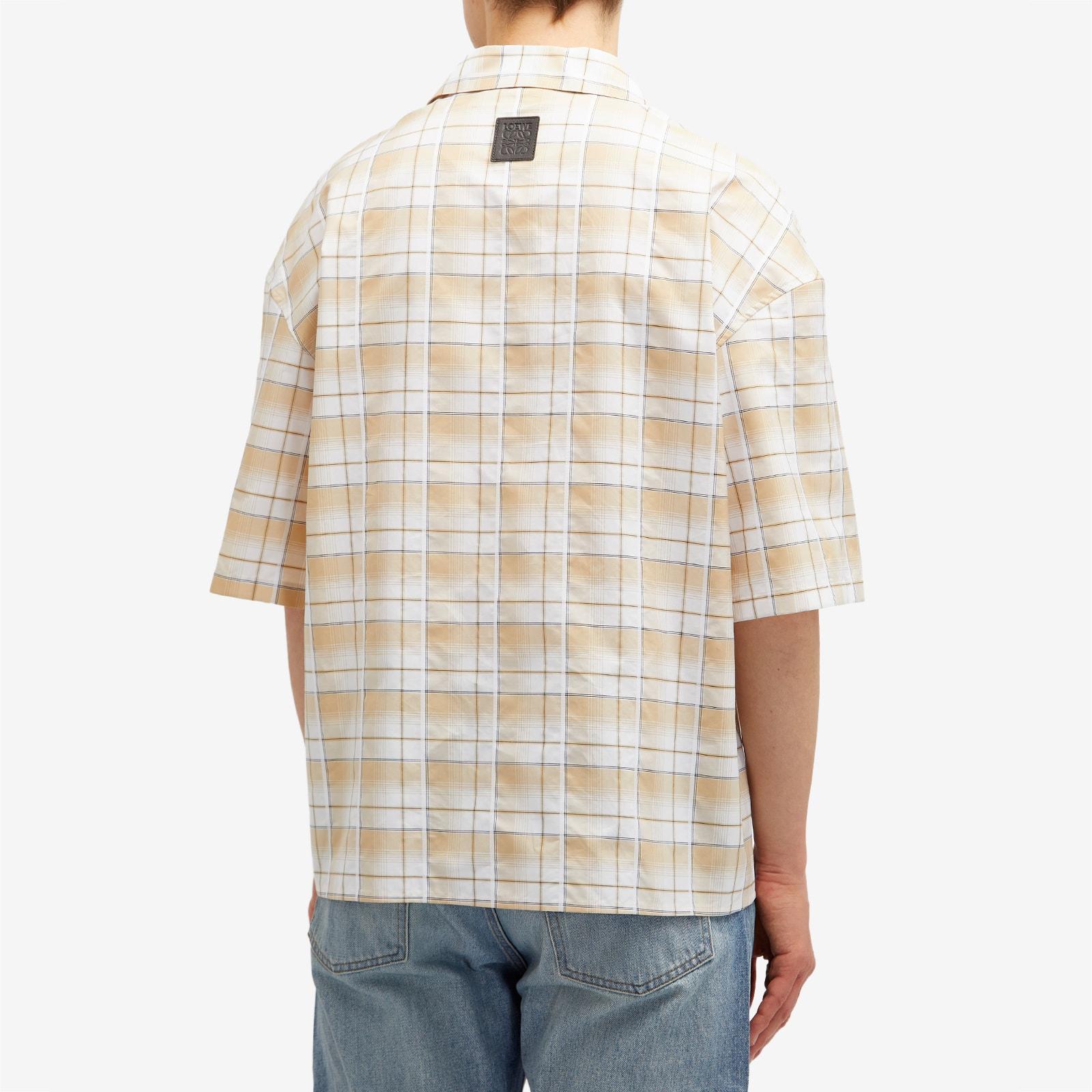Loewe Check Short Sleeve Shirt in Natural for Men | Lyst UK