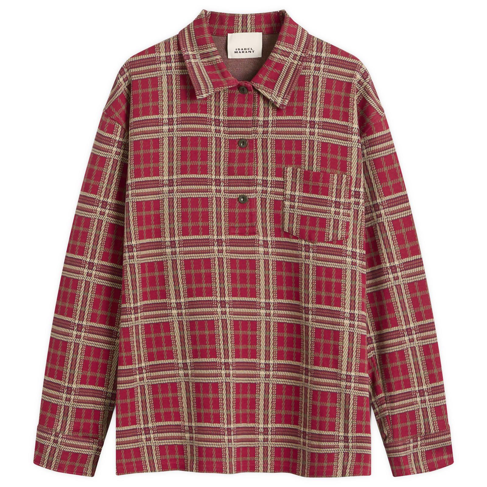 Isabel Marant Bruna Check Shirt in Red | Lyst