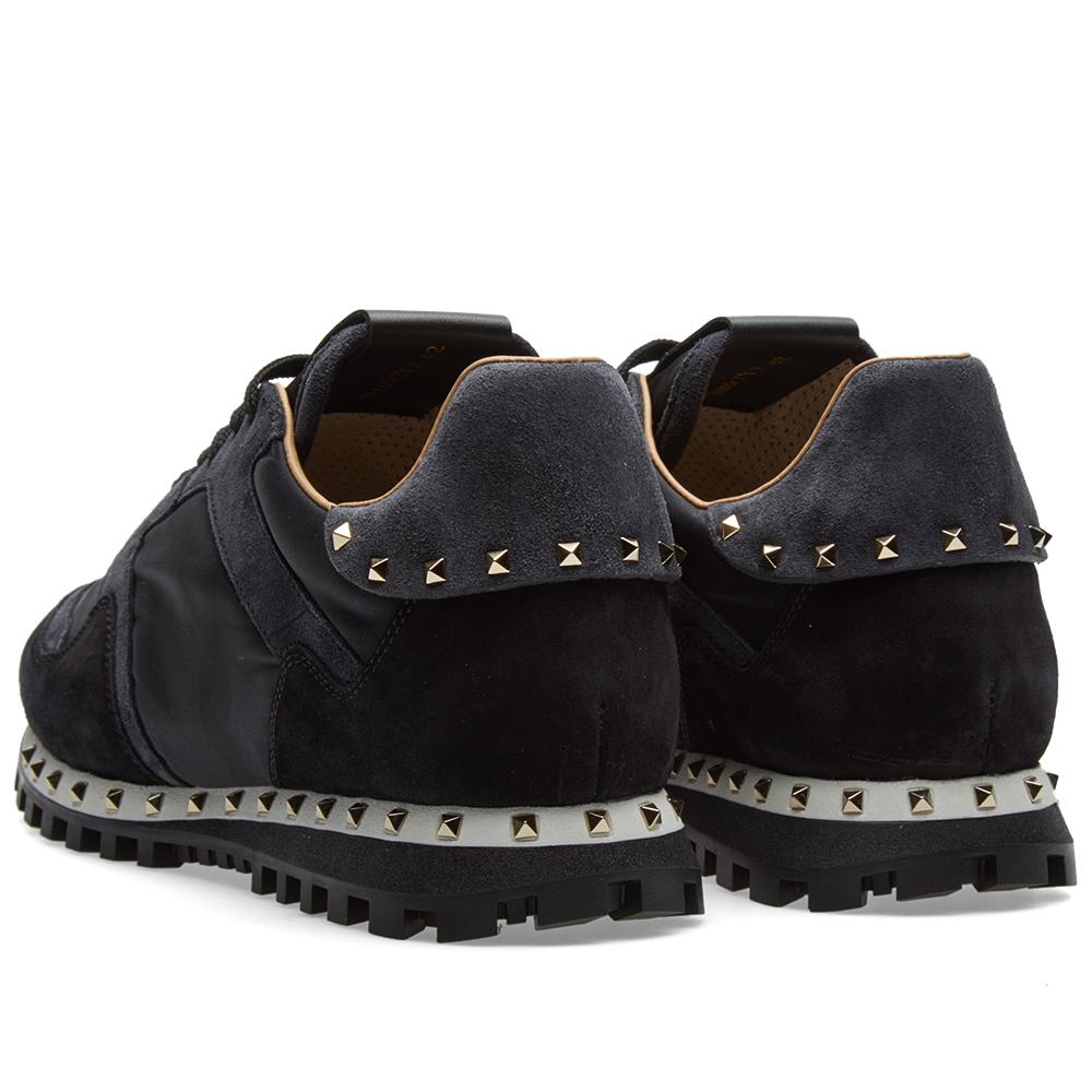 Stud Sole Rockrunner Sneaker in Black 