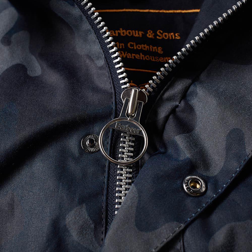barbour heritage waxed camo sl bedale jacket