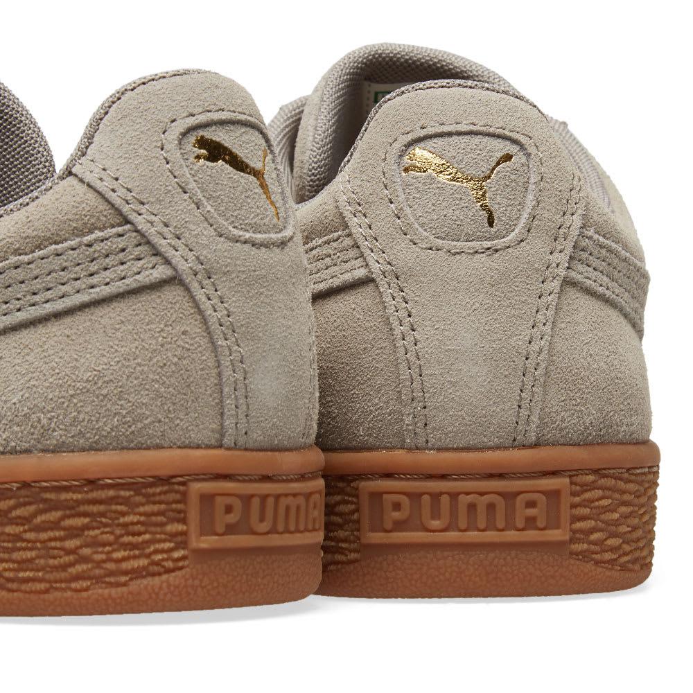 puma suede grey gum sole