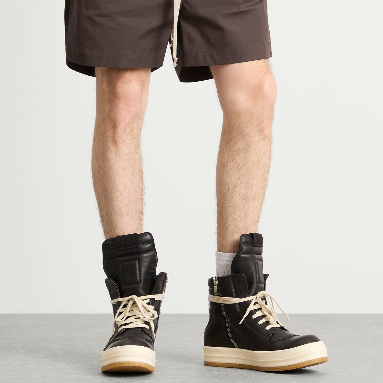 Rick Owens Creep Geobasket Sneaker in Black for Men | Lyst