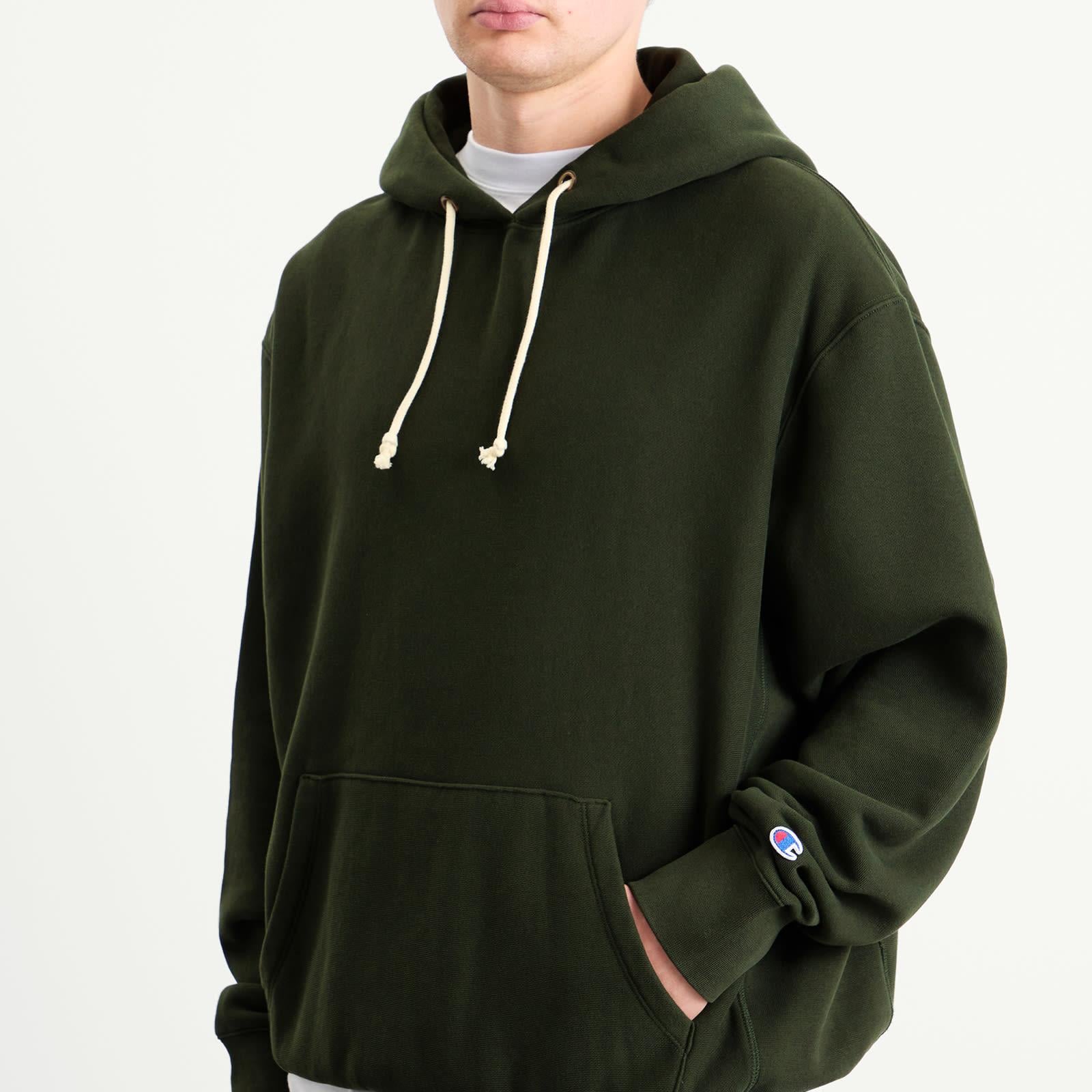 Champion Reverse Weave Relaxed Hoodie in Green for Men | Lyst UK