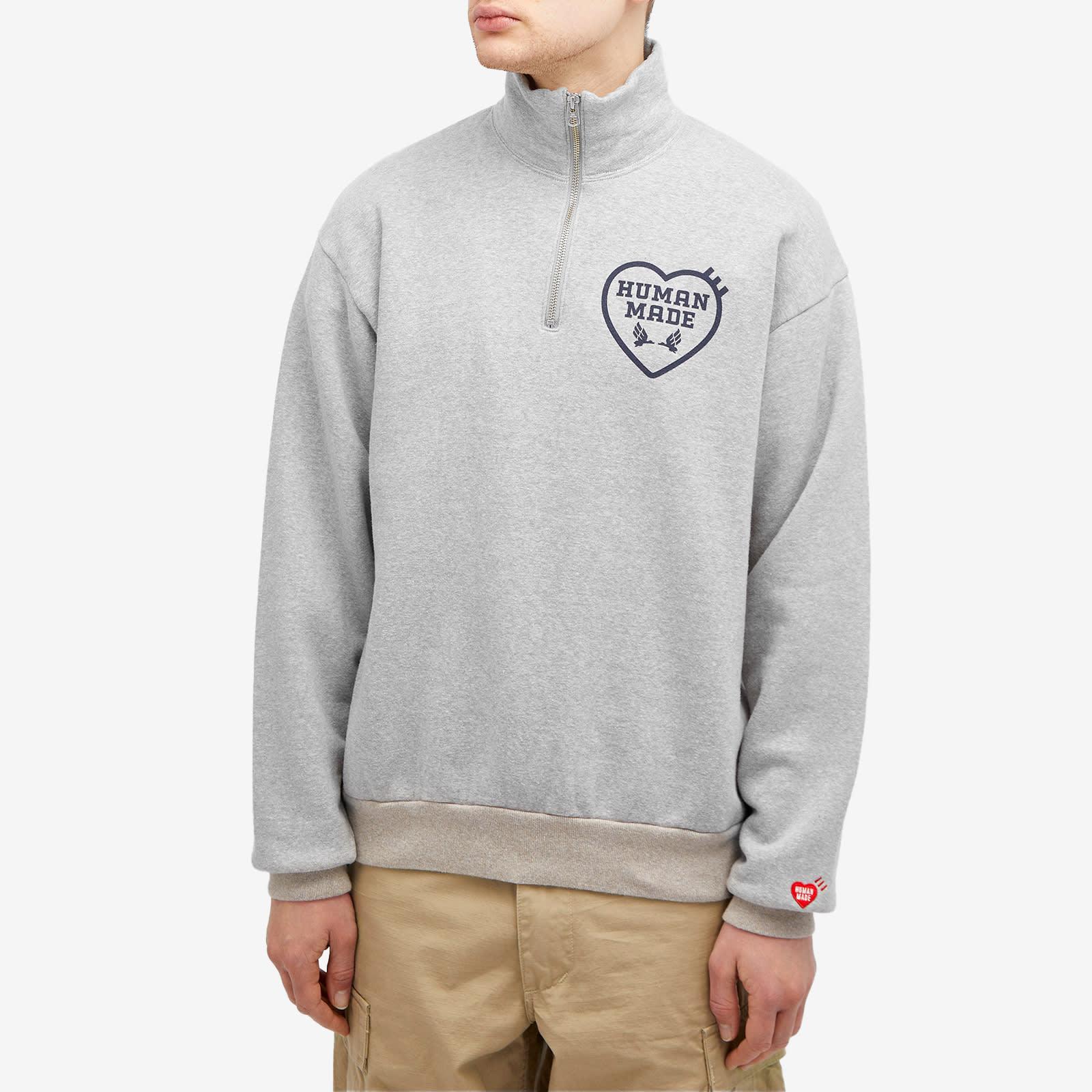 Human Made Military Half-zip Sweatshirt in Gray for Men | Lyst