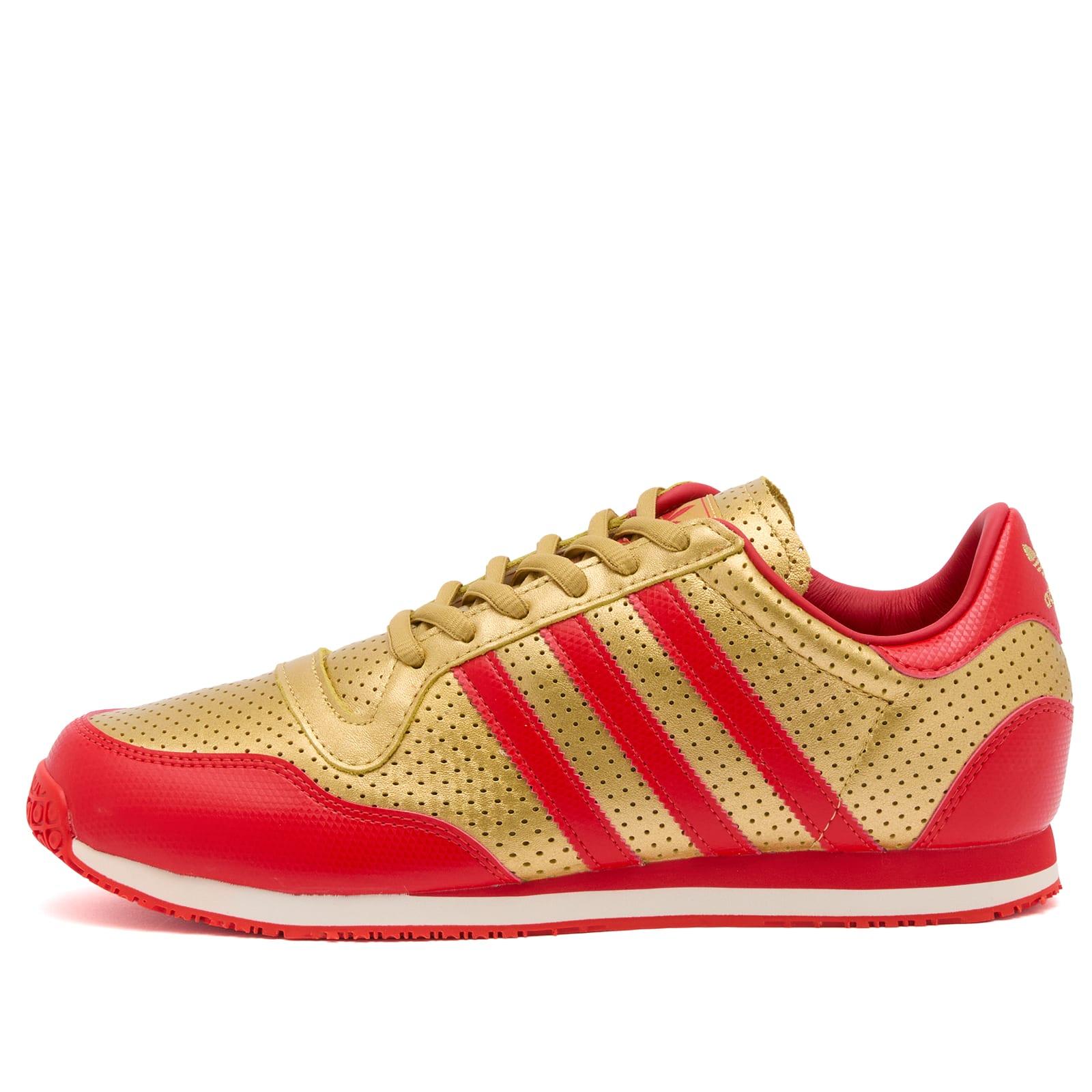 【新品同様】 オリバーガル Gal Gold shoe and red sole adidas Galaxy Og in Red for Men | Lyst