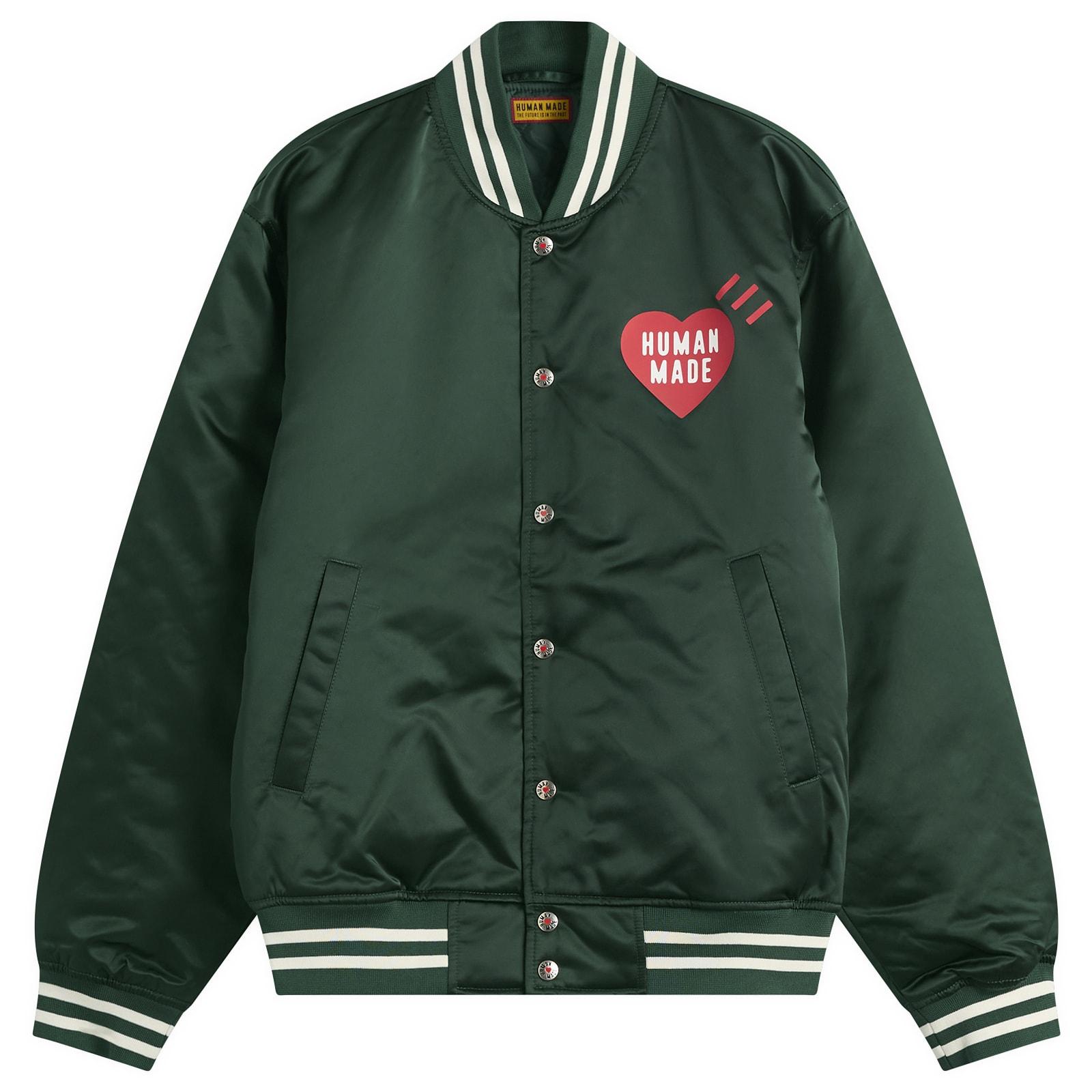 Human Made Nylon Stadium Jacket in Green for Men | Lyst