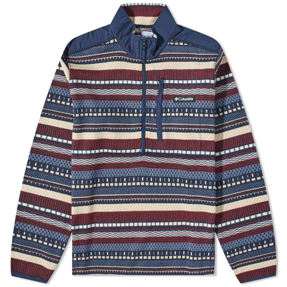 Columbia Men's Sweater Weather II Half-Zip Fleece Pullover Blue S