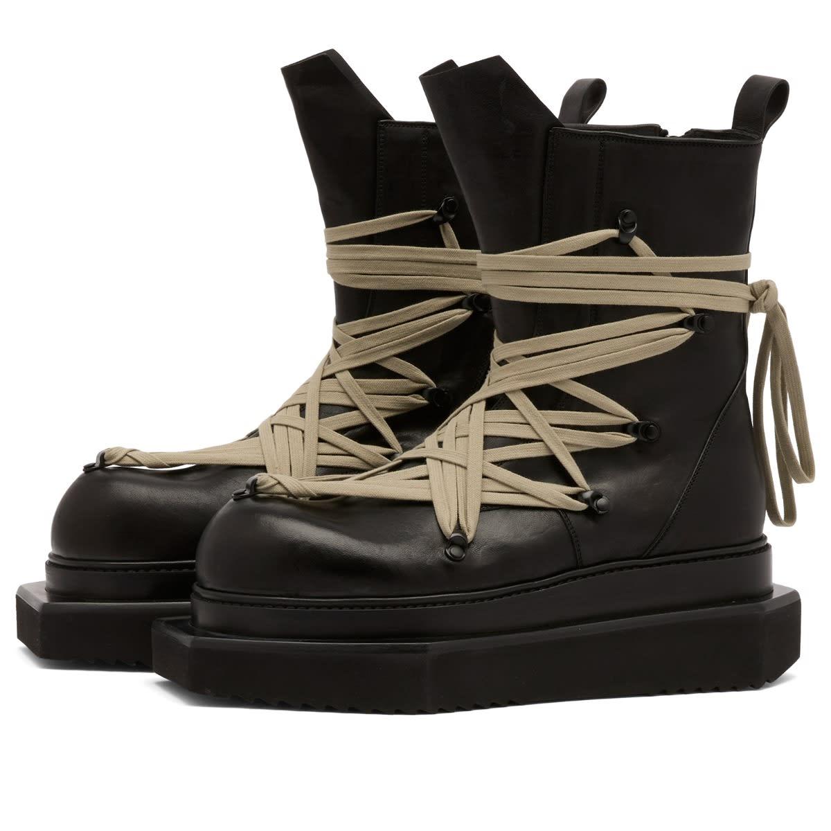Rick Owens Megalace Turbo Cyclops Boot in Black for Men | Lyst UK