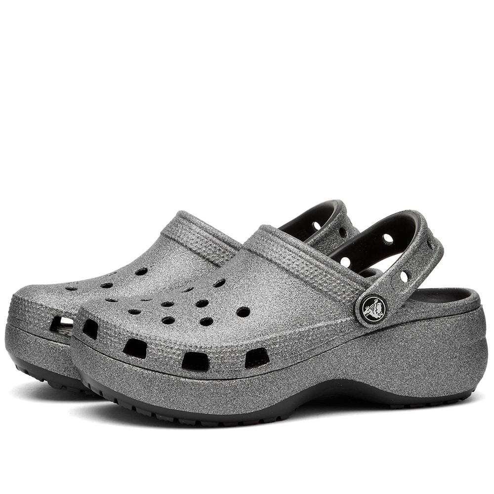 Crocs™ Classic Platform Glitter Ii Clog in Grey Lyst UK