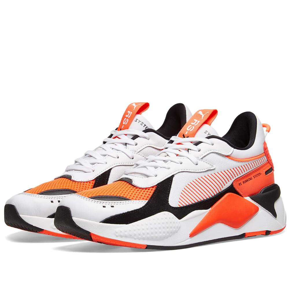 puma rs x orange and black