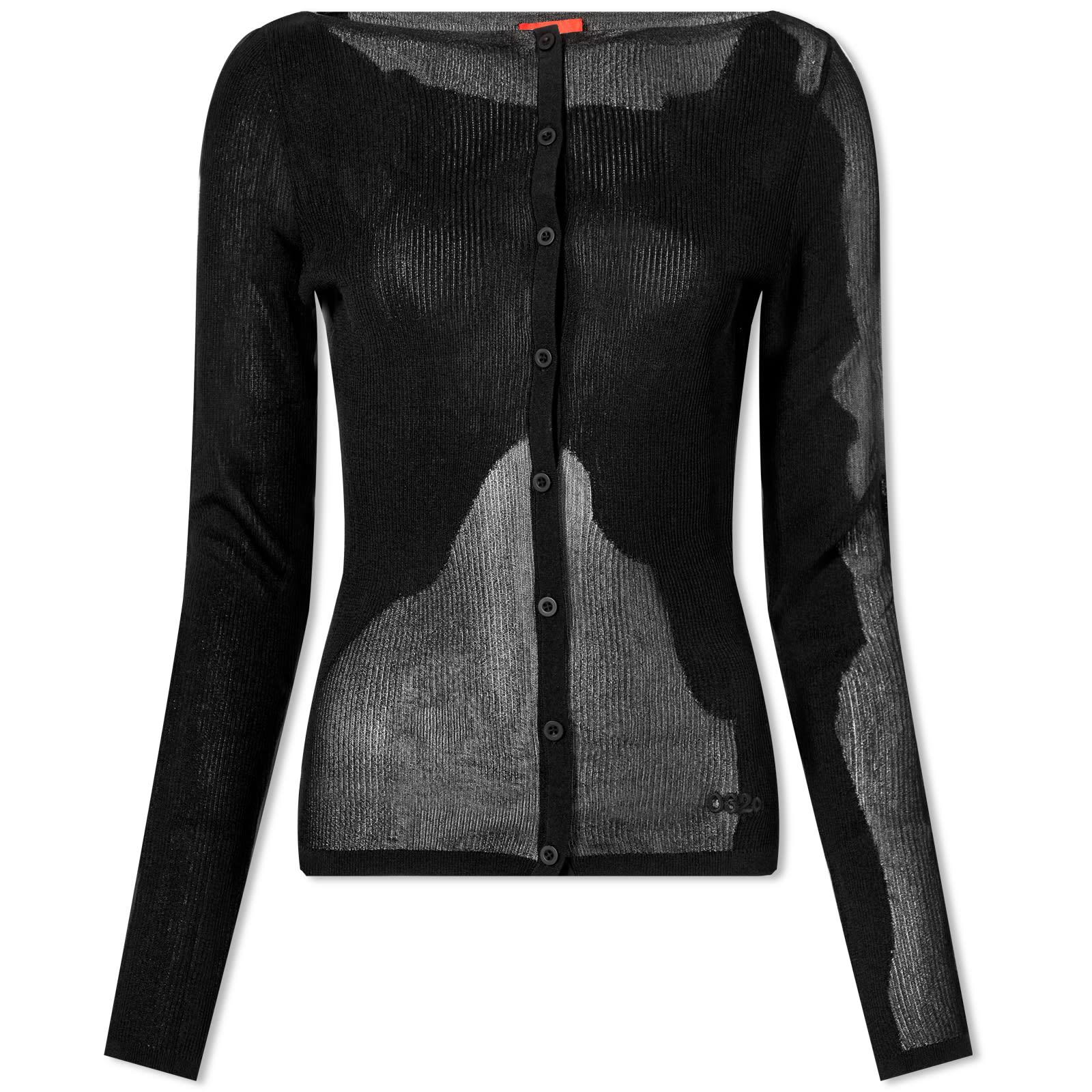 032c Visibility Knit Cardigan in Black | Lyst