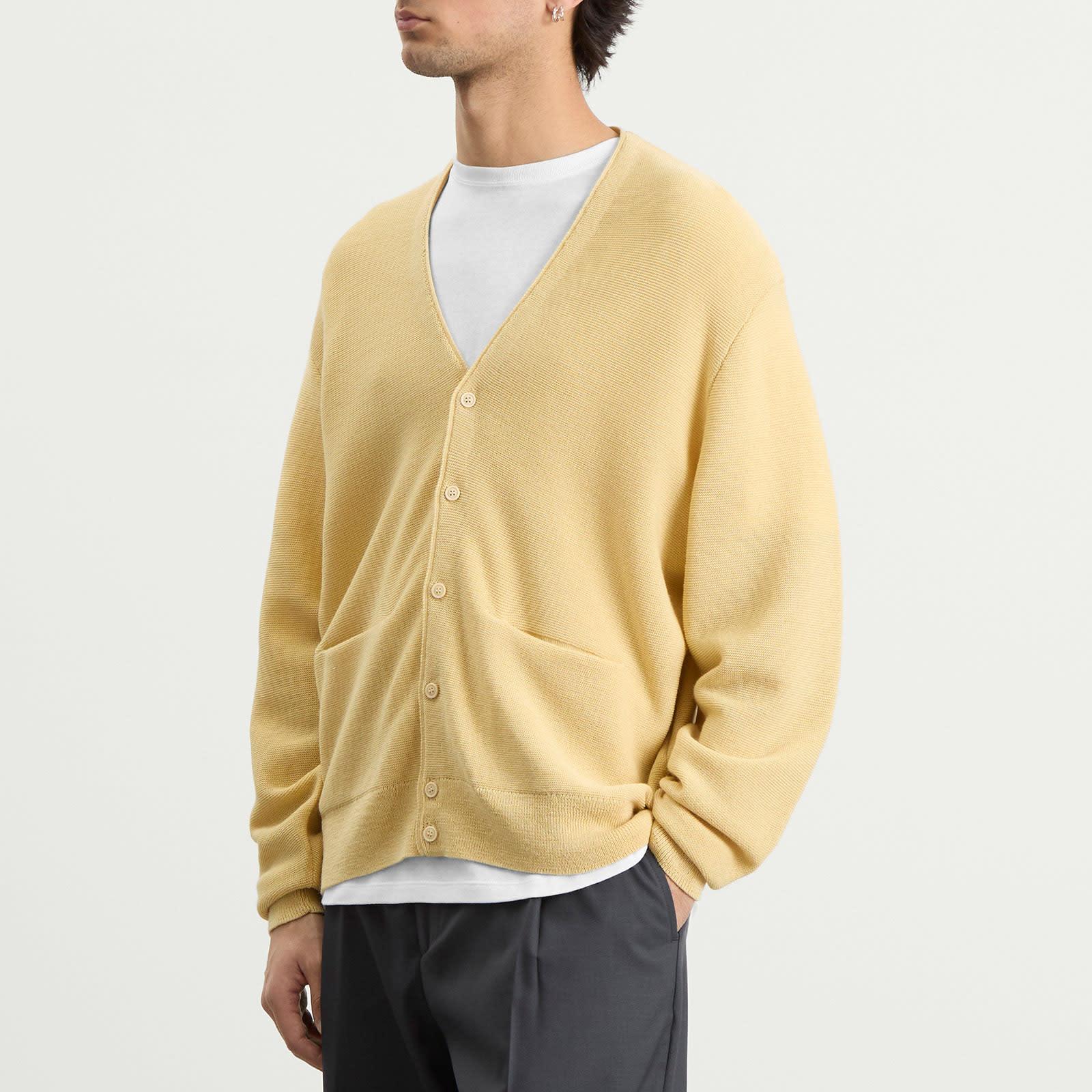Visvim Selmer Cardigan in Yellow for Men | Lyst