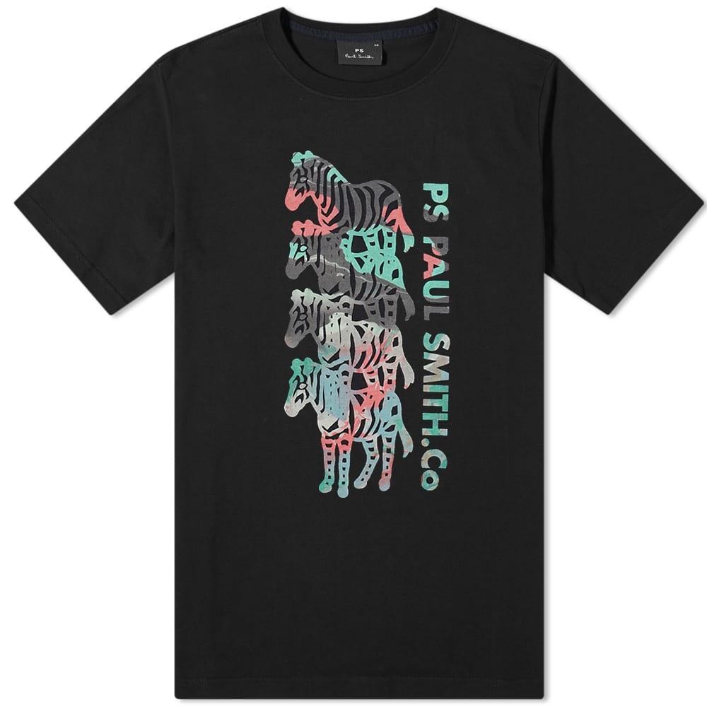 Paul Smith Multi Zebra T-shirt in Black for Men | Lyst