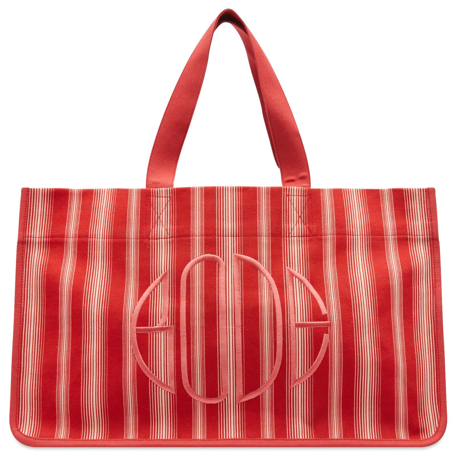 BODE トートバッグ BODE Men's Laundry Tote Bag in Natural/Black Bode