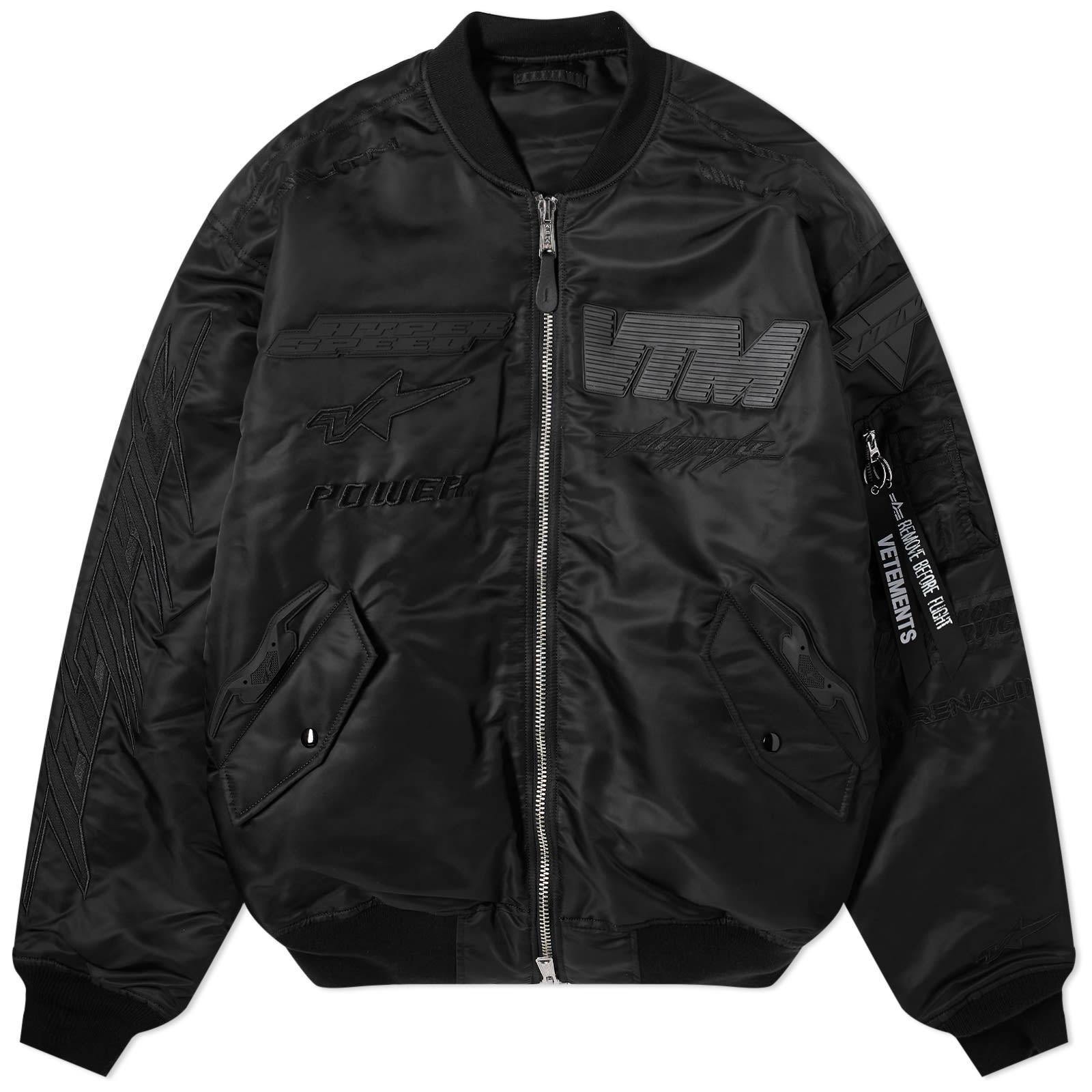 Vetements Blackout Racing Bomber Jacket for Men | Lyst