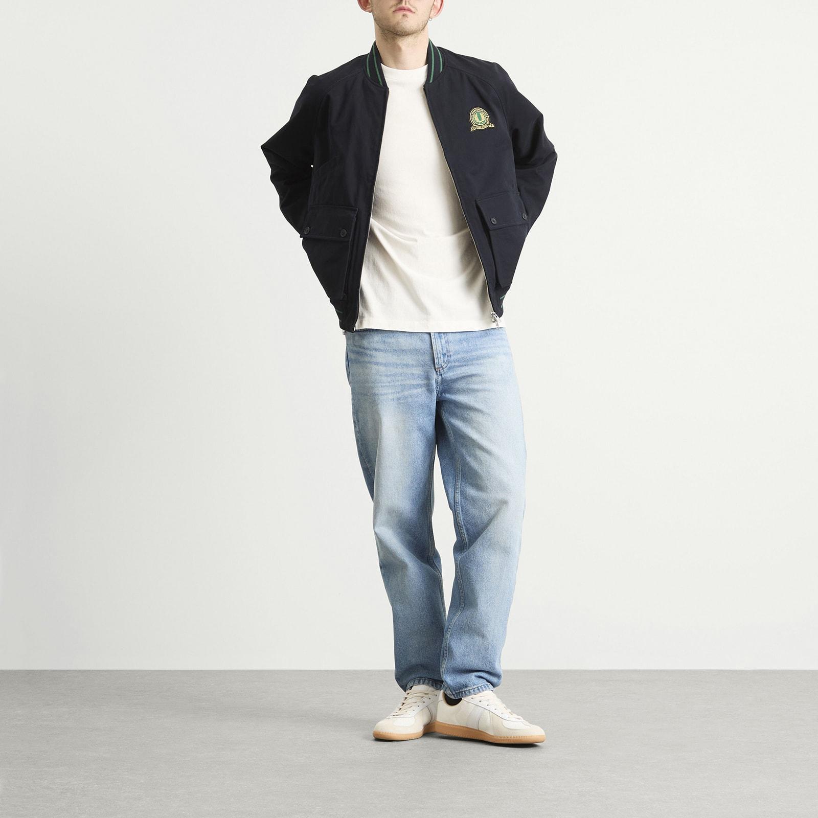Fred Perry Tennis Badge Bomber Jacket in Blue for Men | Lyst Canada