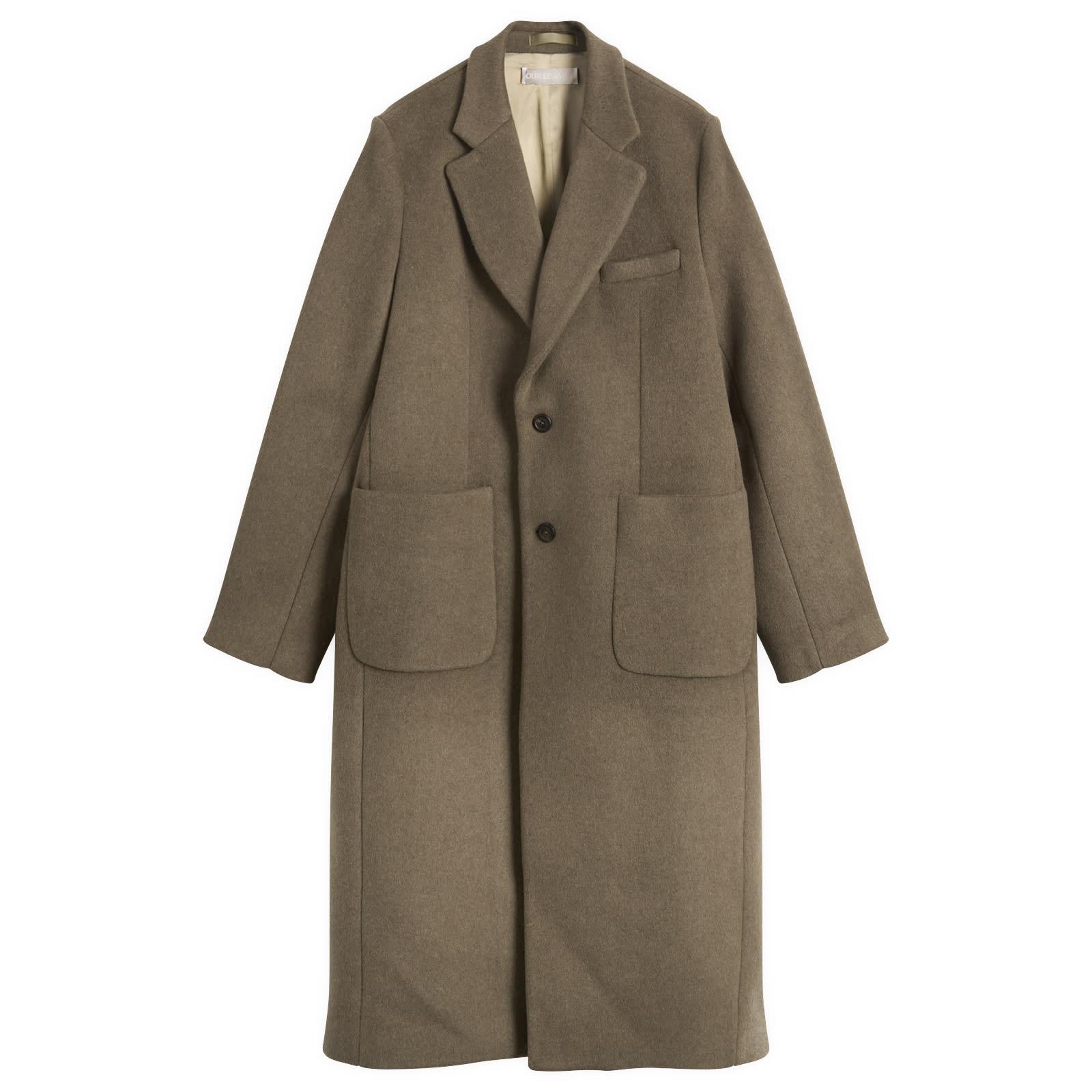 Our Legacy Robe Melton Wool Overcoat in Brown for Men | Lyst UK
