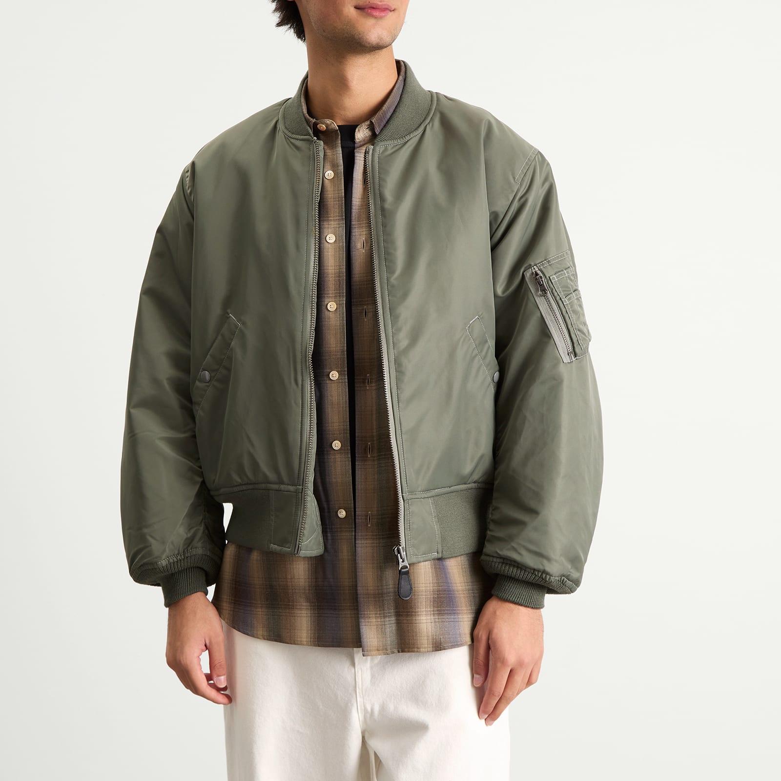 Beams Plus Ma1 Jacket in Green for Men | Lyst UK