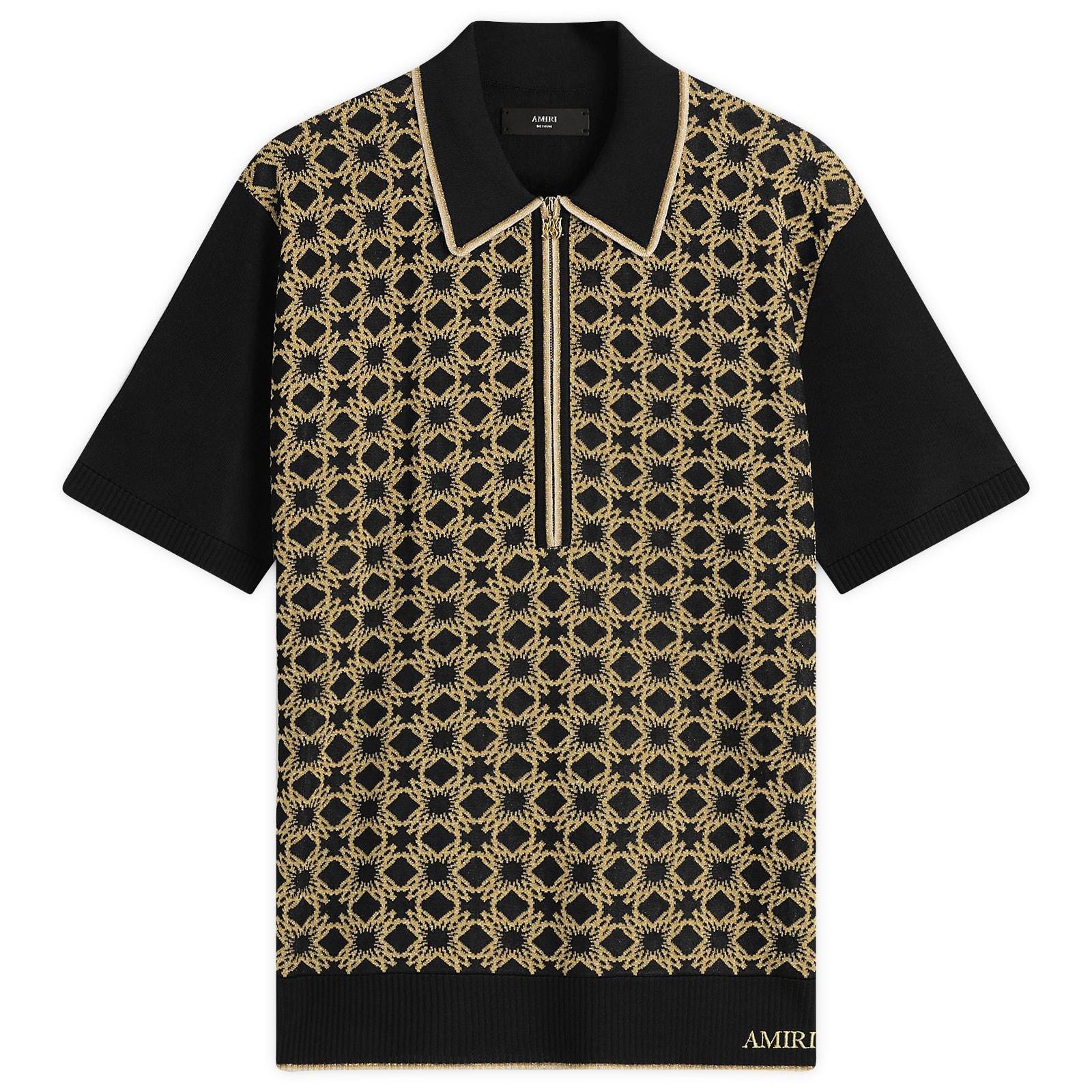 Amiri Ma Quad Zip Polo in Black for Men | Lyst