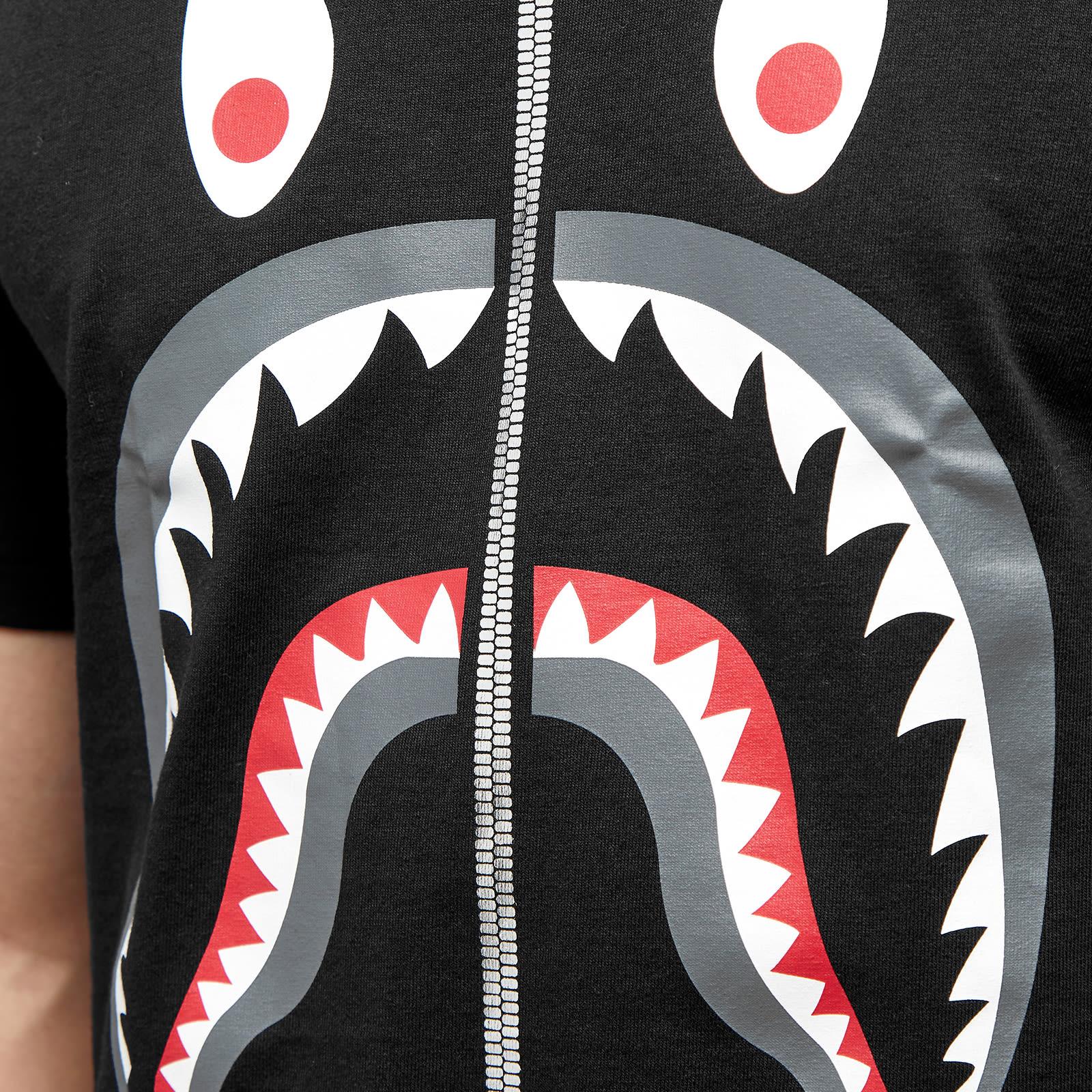 Bape shark hotsell zip tee