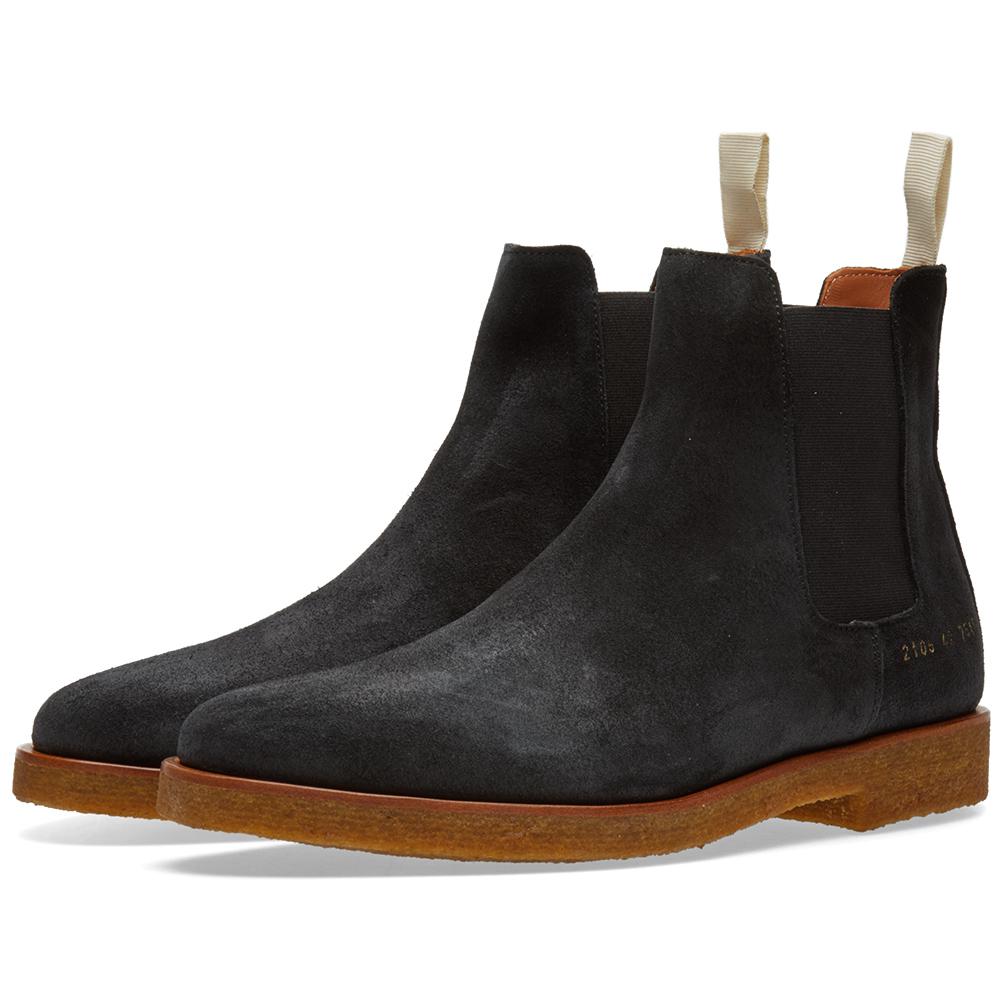 Lyst - Common projects Chelsea Boot Waxed Suede in Black