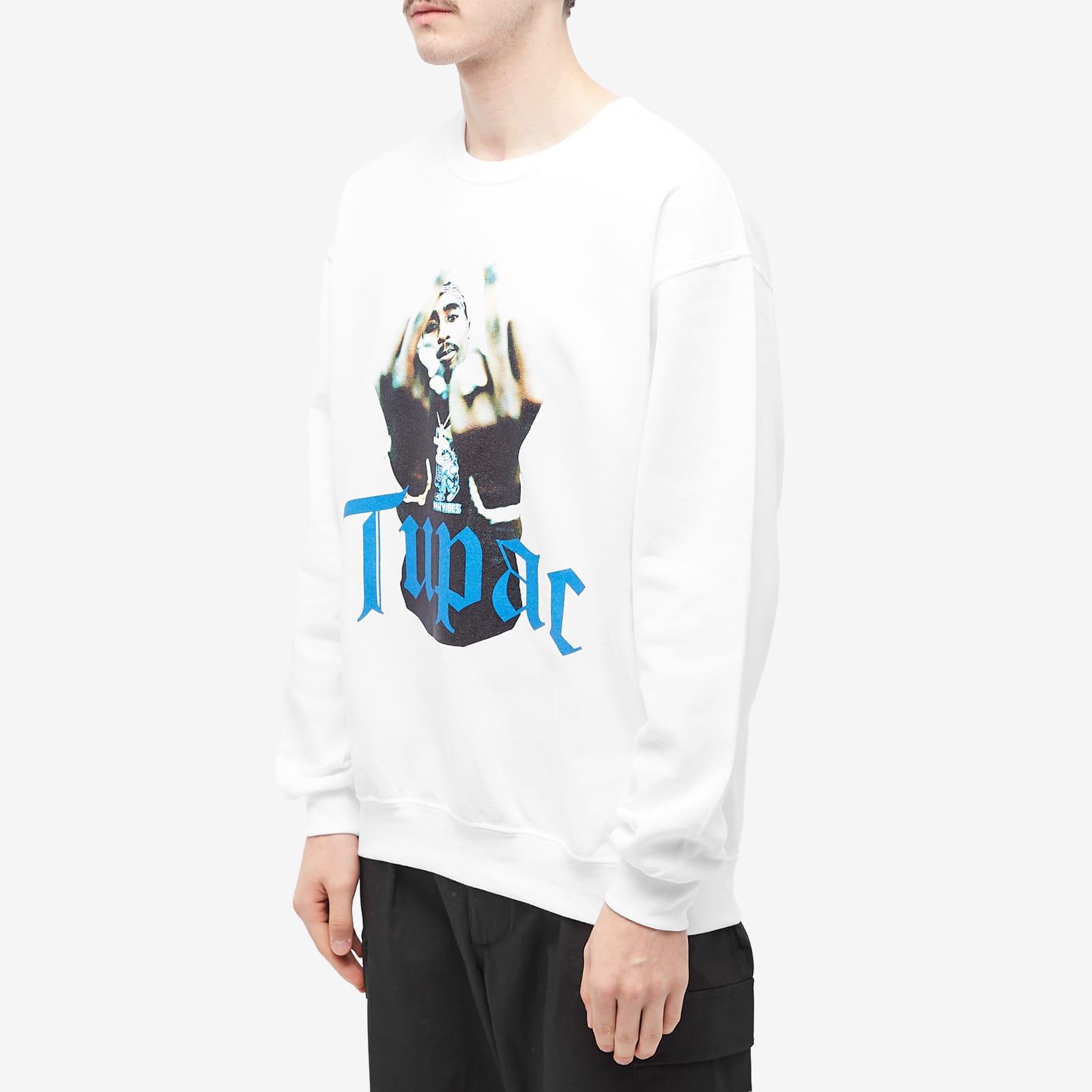 Wacko Maria Tupac Crew Neck Sweater in White for Men | Lyst