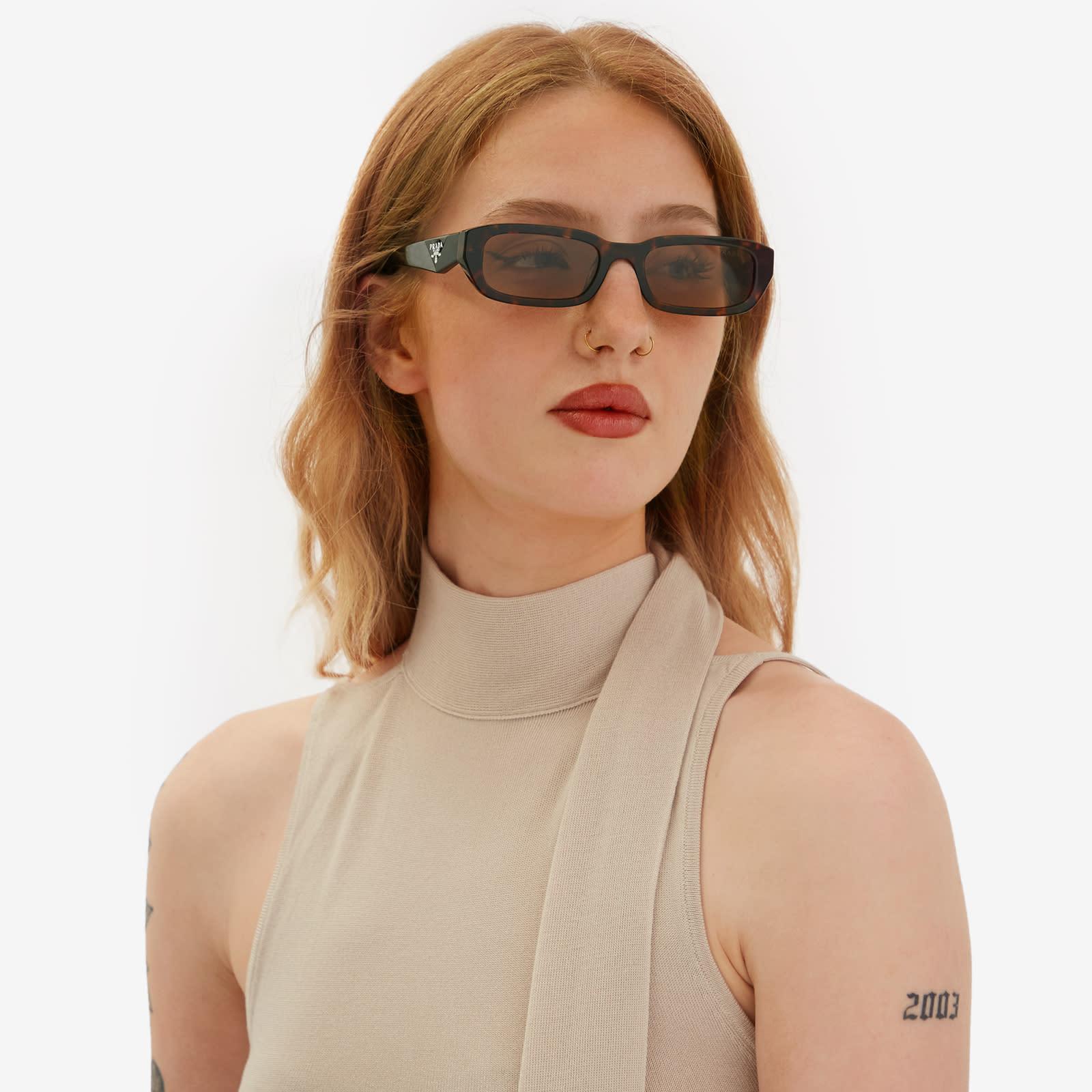 NEW Prada PR B06S Sunglasses in Root Havana Brown $548 Prada PR B06S 20D50Q Sunglasses Juniper Tortoise for Woman  main image 3
