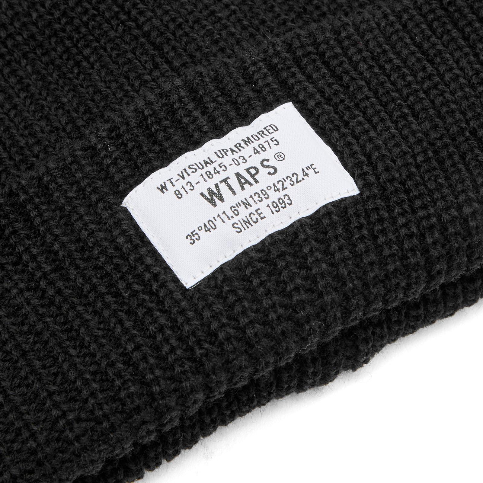 WTAPS Sgt Label Beanie in Black for Men | Lyst