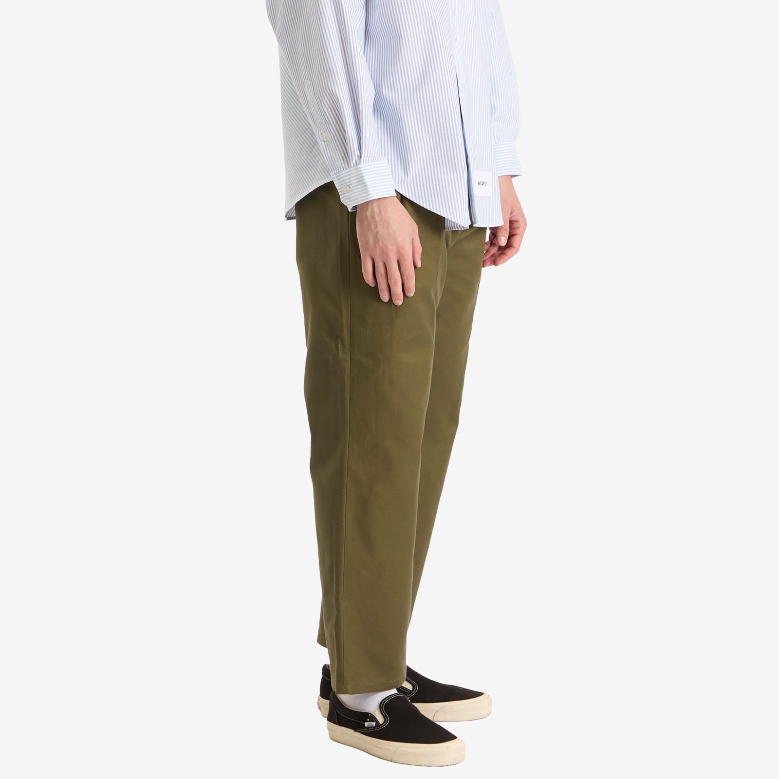 WTAPS Two Tuck Wide Trousers in Green for Men | Lyst