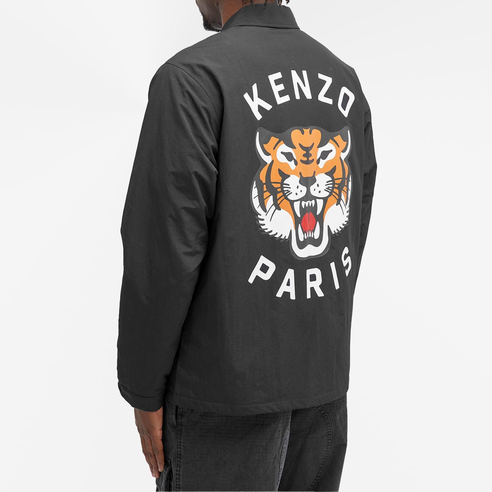 KENZO Lucky Tiger Padded Coach Jacket in Black for Men | Lyst